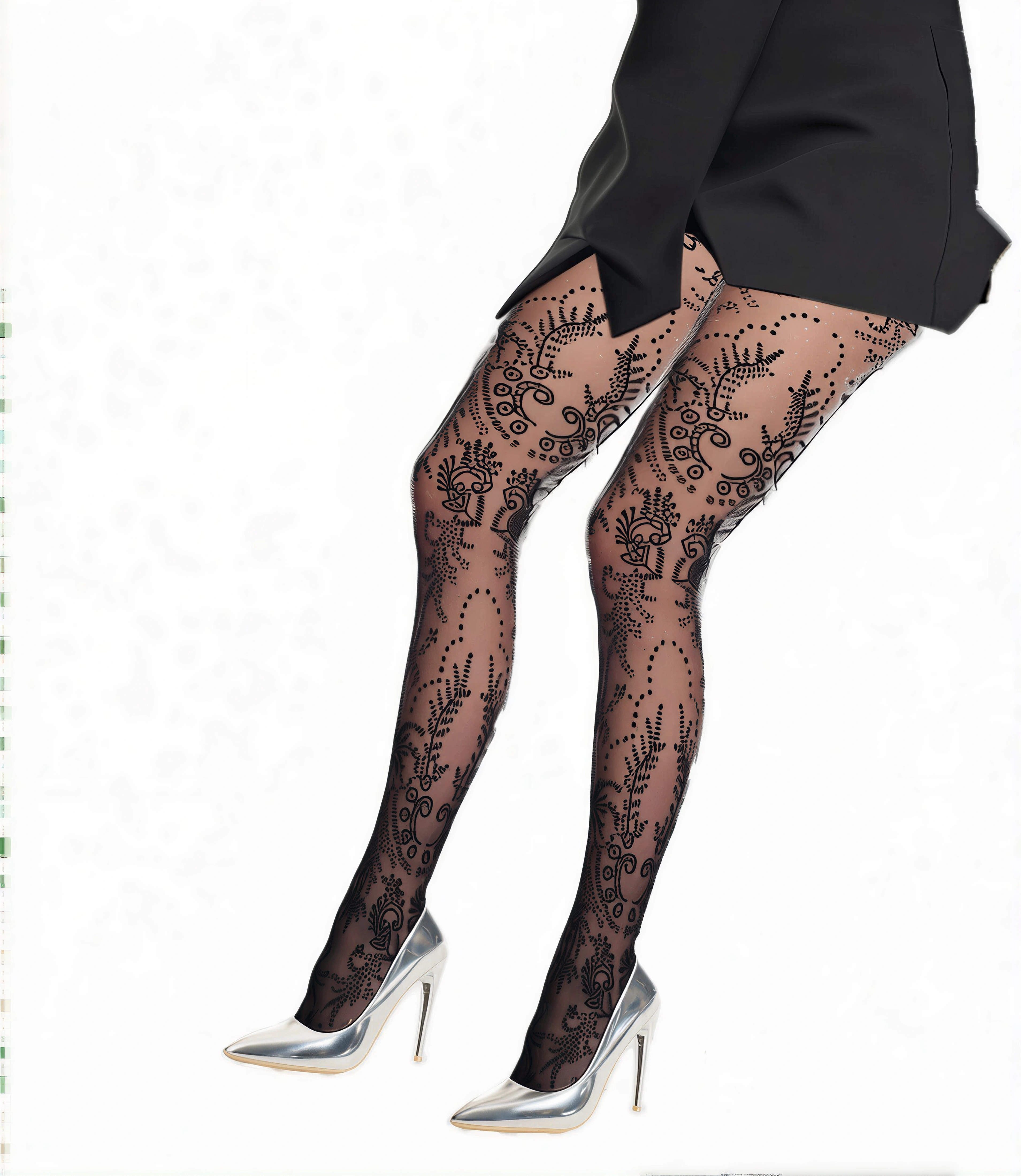 Mura Feinstrumpfhose JARDIN 3D 30 DEN 30 DEN (Packung 1 St. 1er-Pack) verführerisch