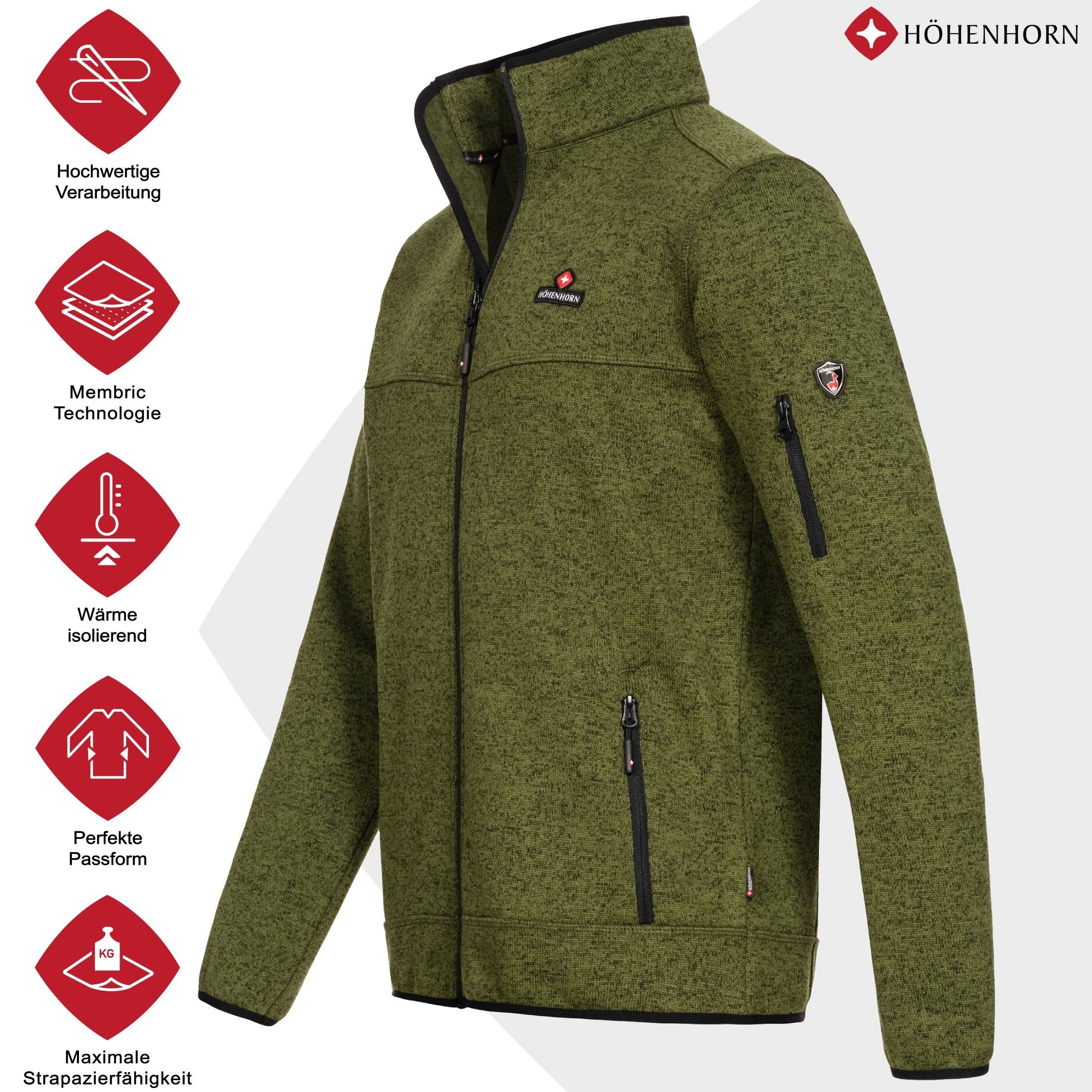 Höhenhorn Strickfleecejacke Herren Jacke Fleece Strickfleece günstig online kaufen