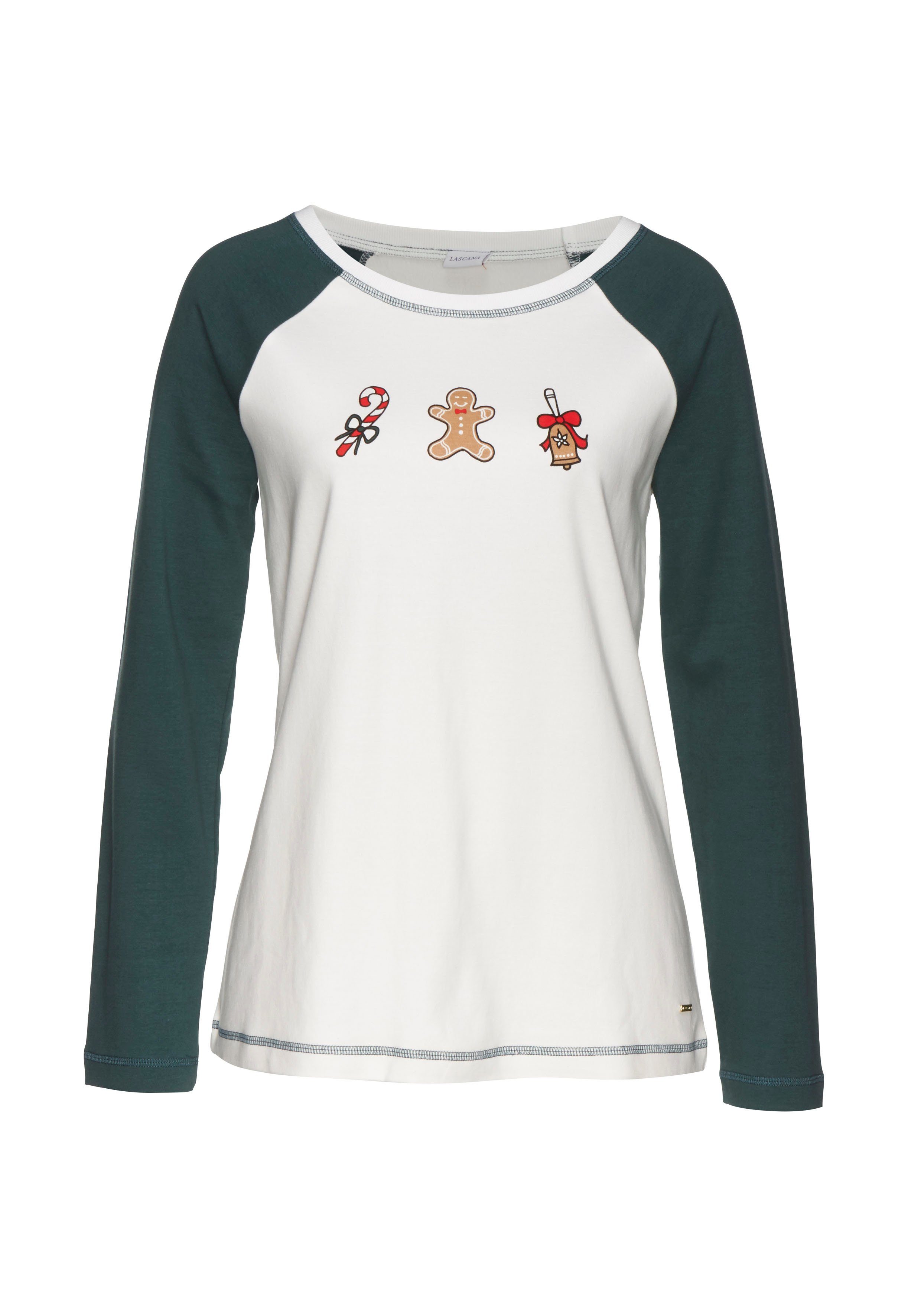 LASCANA Pyjamaoberteil mit Frontdruck. € 24,99