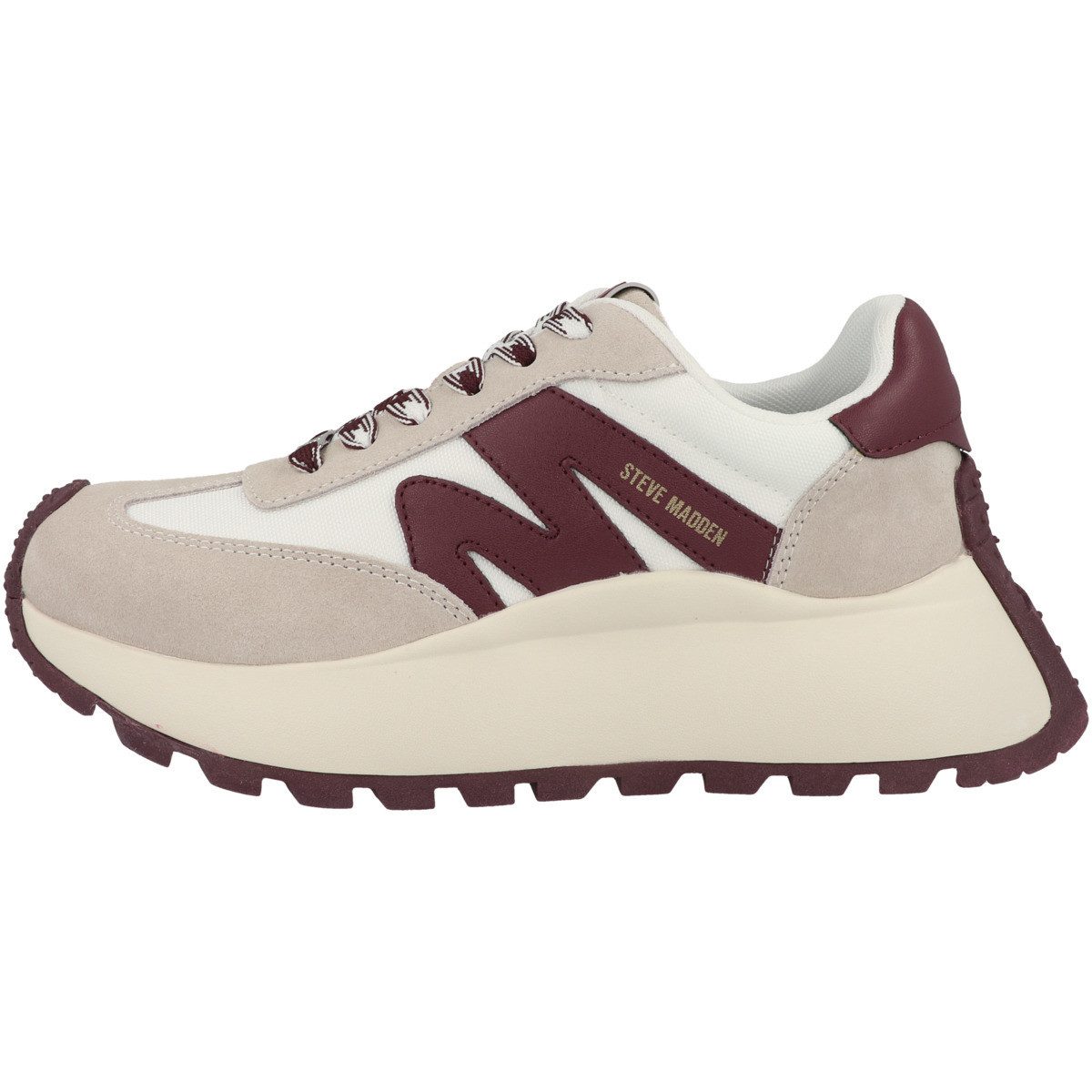 STEVE MADDEN Supercampo Damen Sneaker Turnschuhe, Sportschuhe, Freizeitschuhe, Halbschuhe, Schnürschuhe