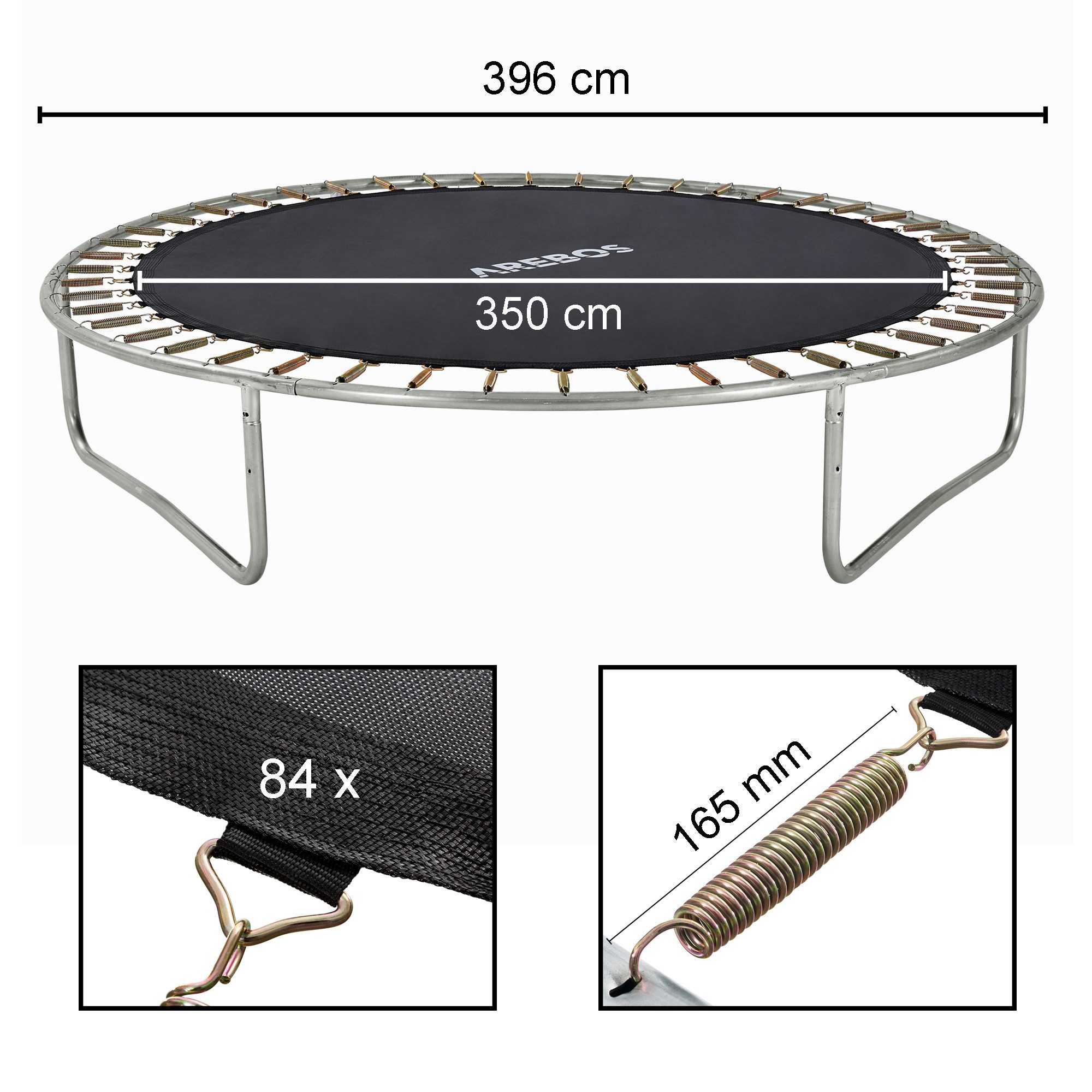 Hochsprungmatte Trampolin Sprungmatte, Federspanner, Sprungtuch, 9-Fach Naht