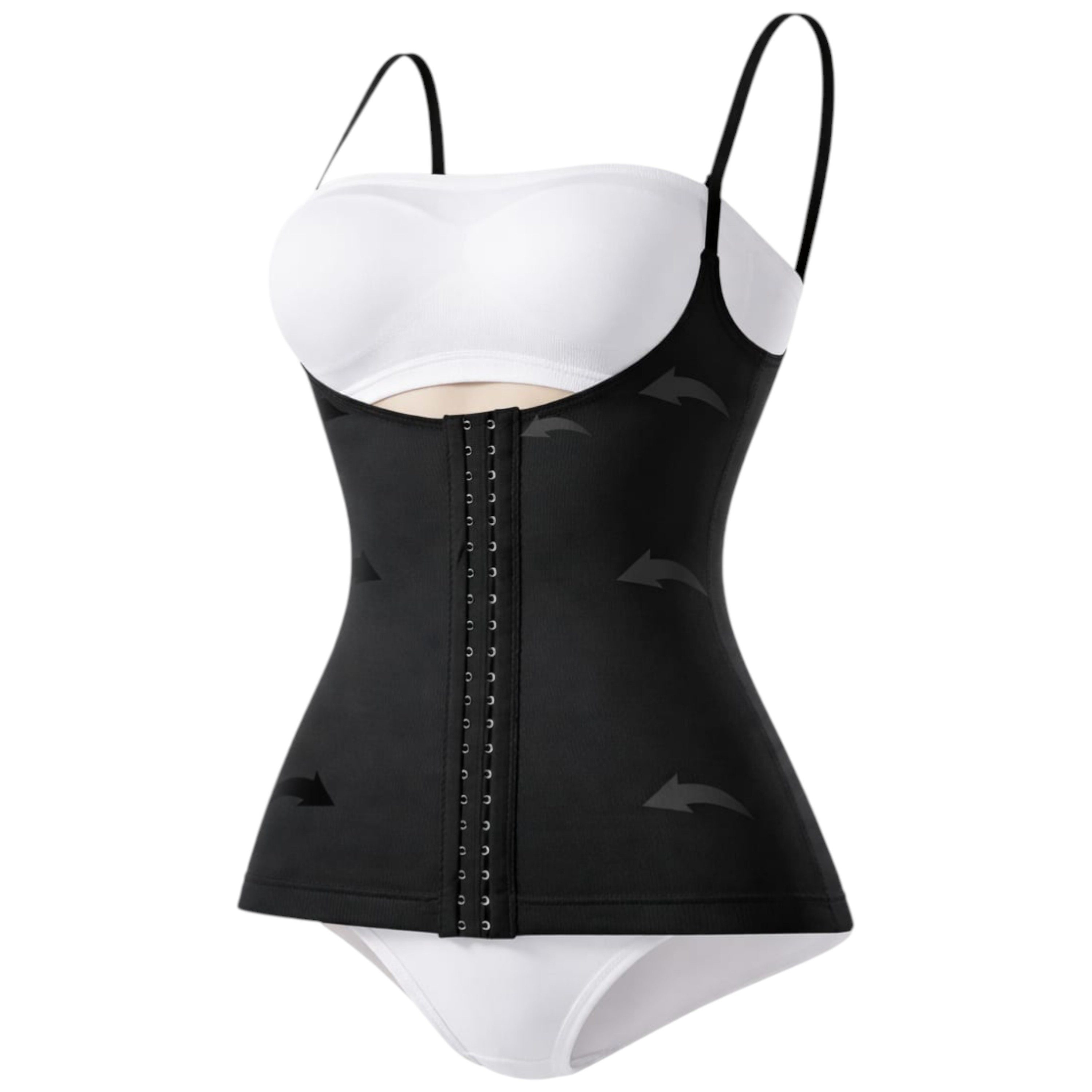Formangel Corsage Damen Bauchweg Shapewear Taillengürtel mit Trägern nahtlos elastisch atmungsaktiv, 3D Stretch, Anti-Transpirant, formt Bauch und Taille