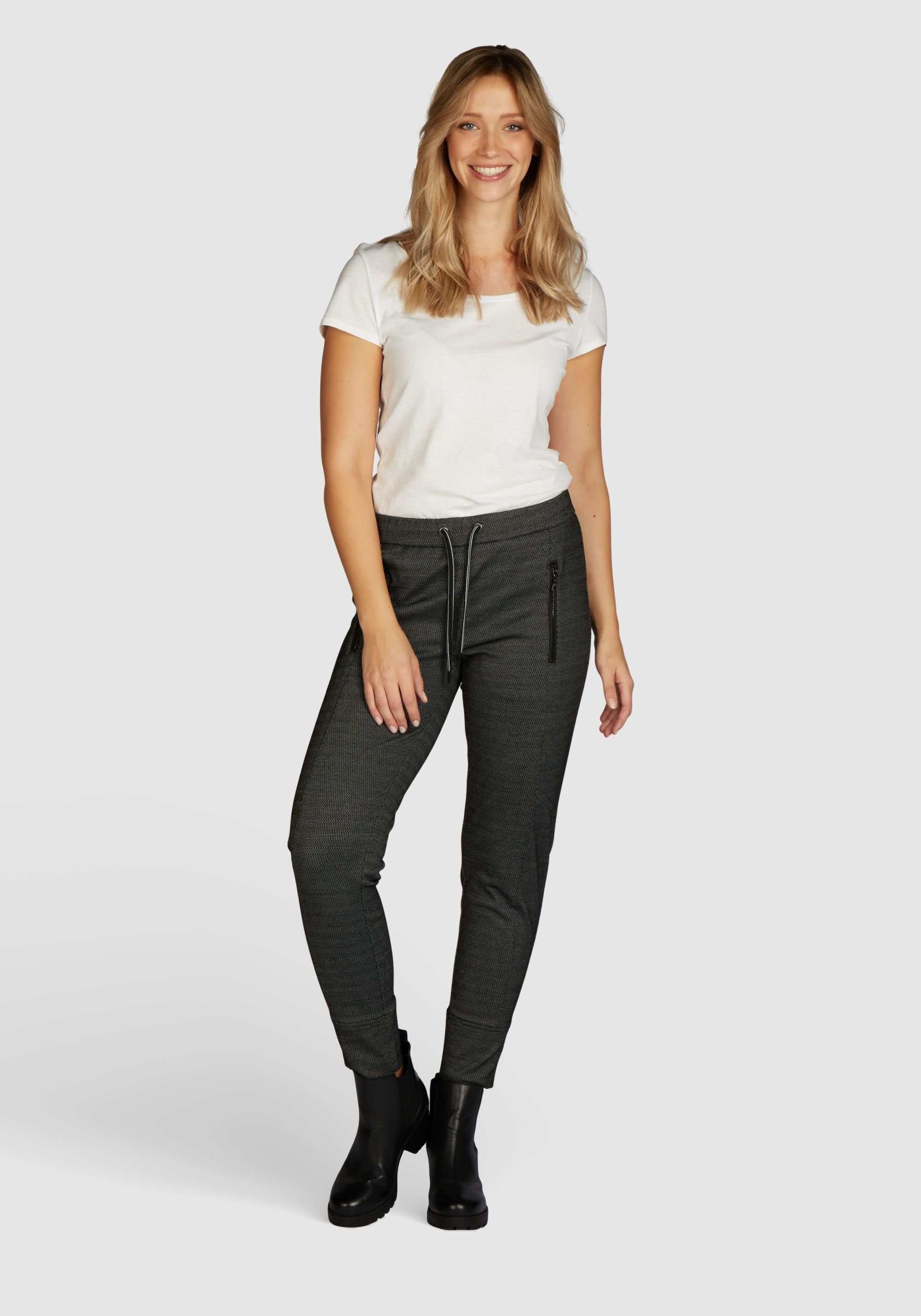 NAVIGAZIONE Stoffhose Jaquard-Jersey-Hose