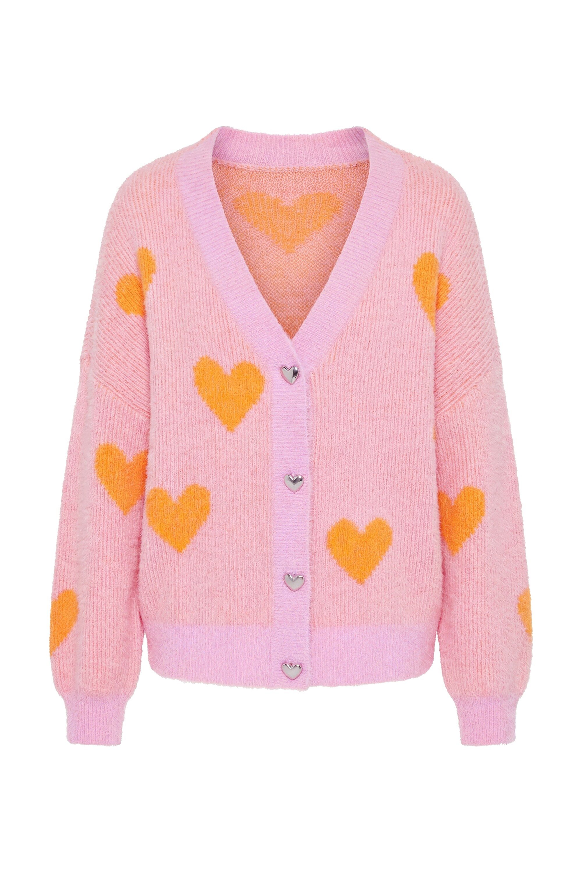 Strickjacke Strickjacke oversized extra weich Hearts