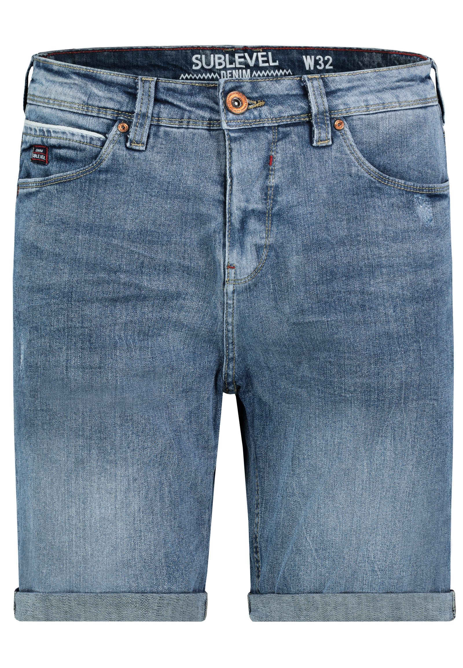 AUTHENTIC STYLE Shorts HAKA Jeans, Bermuda, kleine rough p