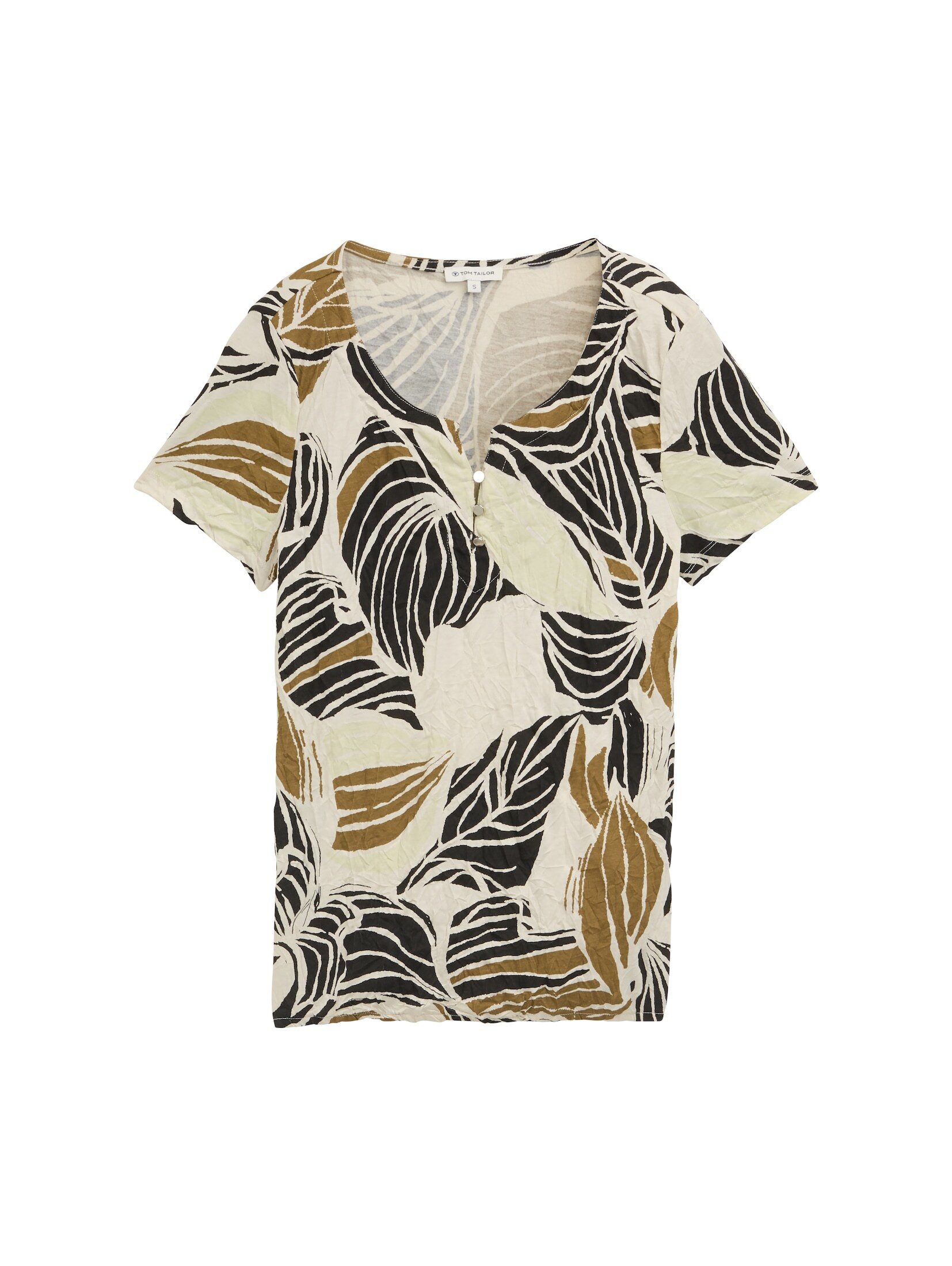 TOM TAILOR T-Shirt Crinkle T-Shirt mit günstig online kaufen