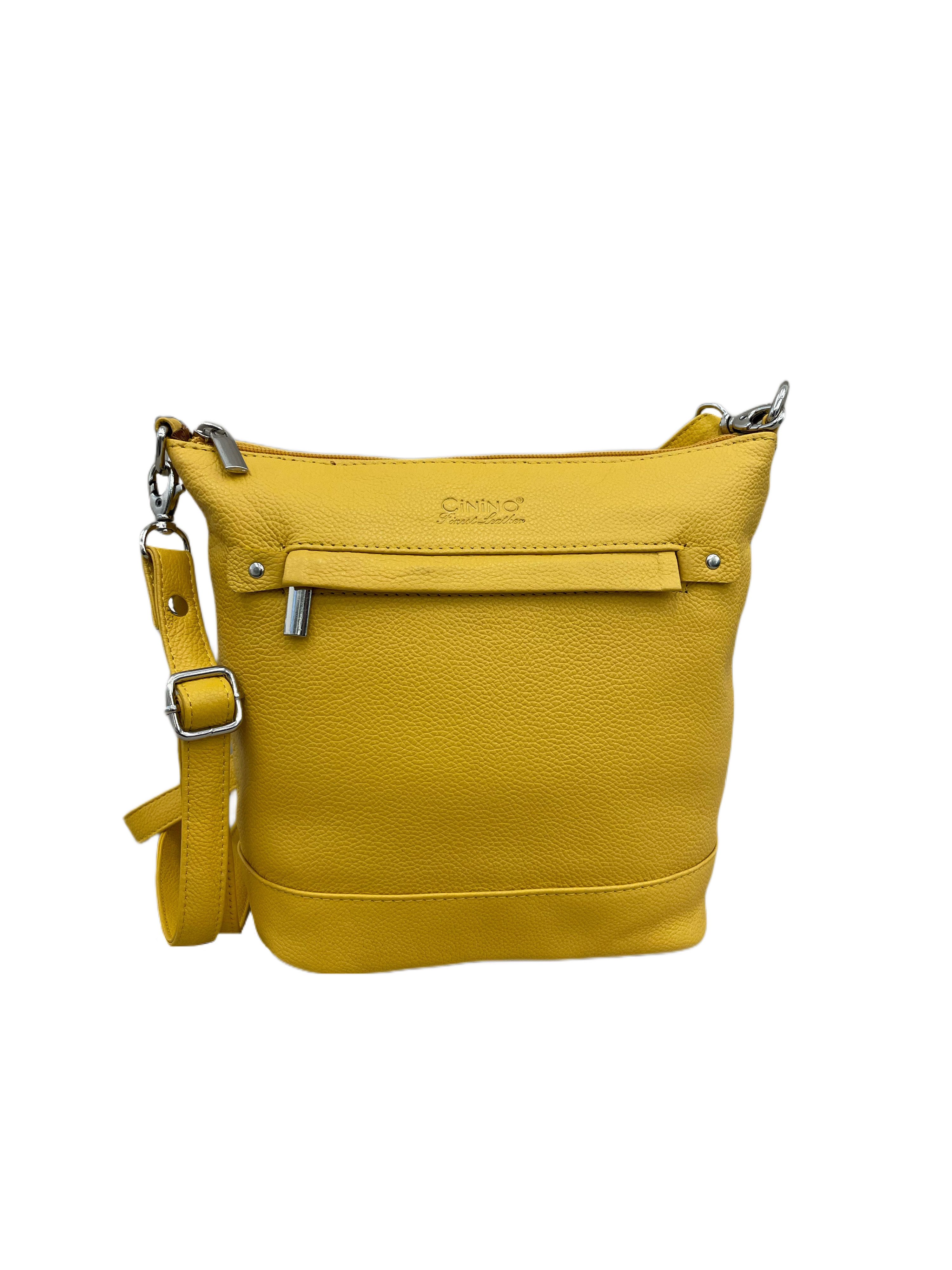 Cinino Handtasche Elina, Ledertasche Umhängetasche Rindleder günstig online kaufen