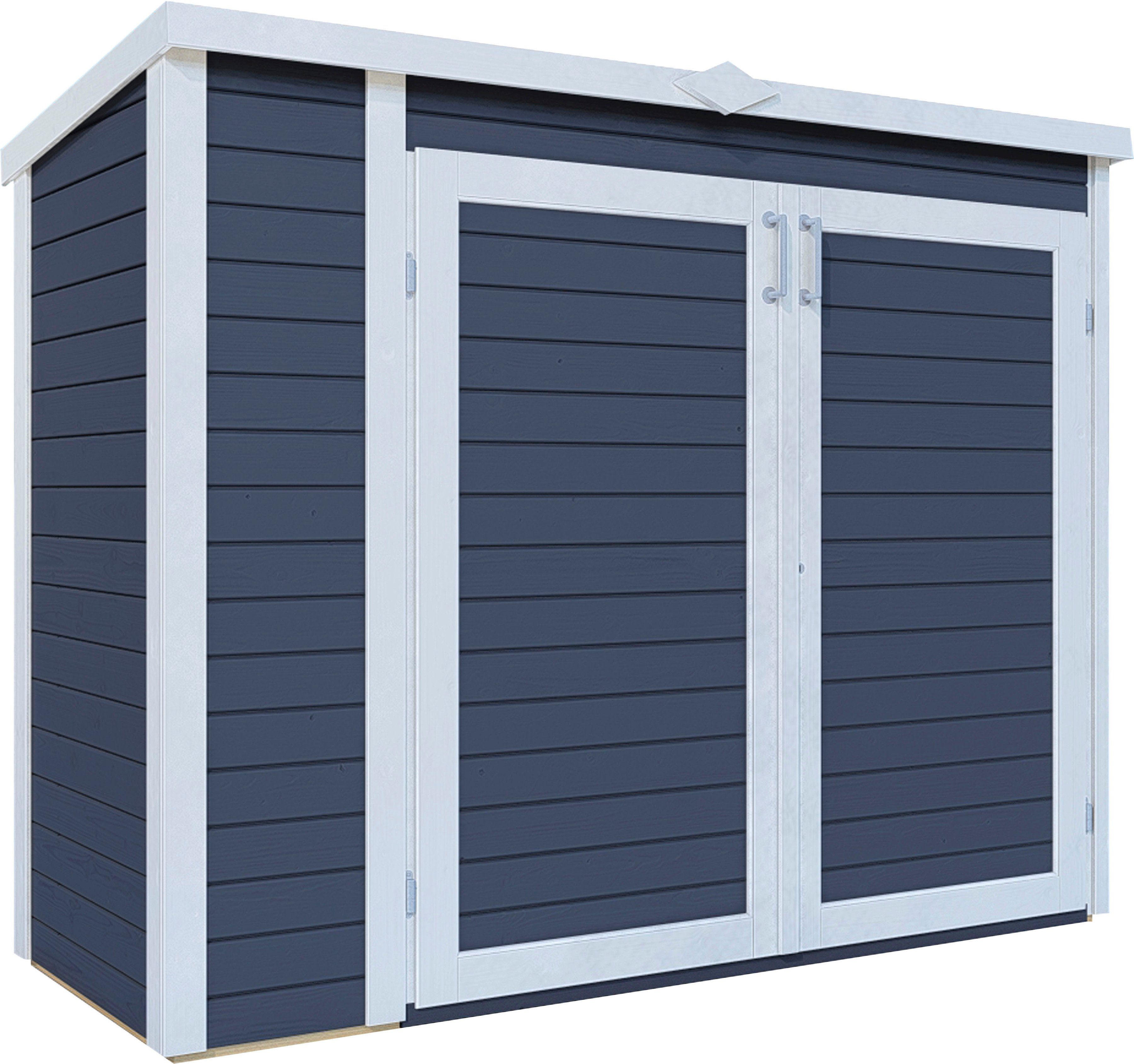 KONIFERA Mülltonnenbox Gartenschrank Multi 3 (Komplett-Set), aus Fichte, BxTxH: 200x82x163 cm