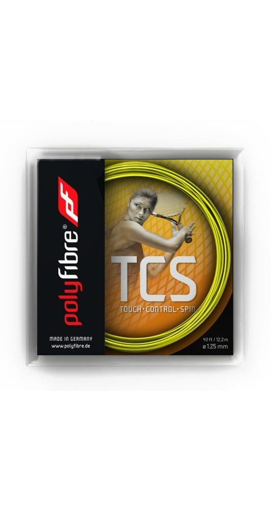 Tennissaite TCS (Haltbarkeit+Touch) gelb 12m Set
