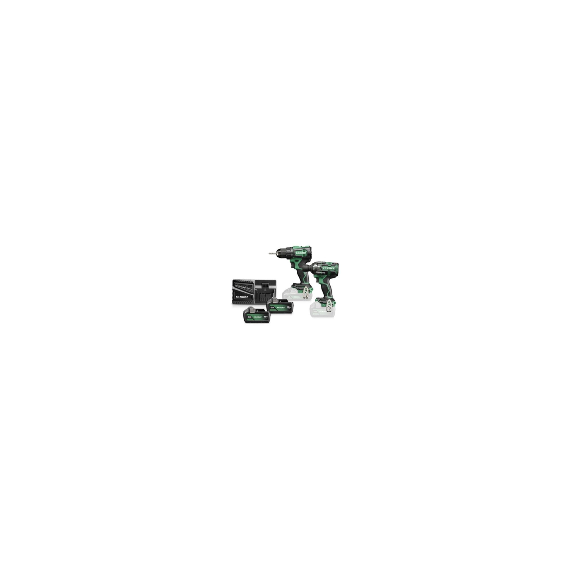 HiKOKI Werkzeugset HiKOKI Combo-Kit Akku Bohrschrauber + Schlagschrauber KC18DE