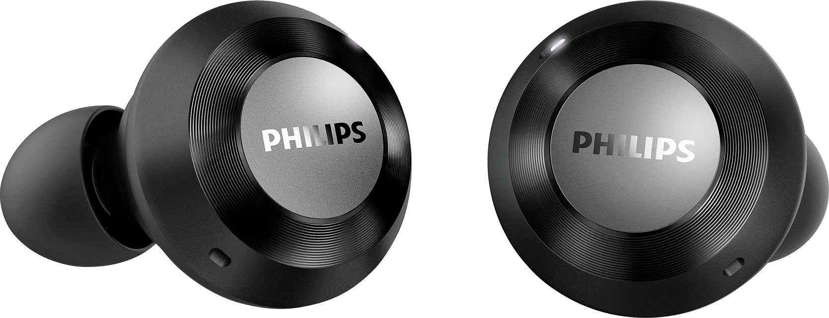 Philips TAT8505BK/00 In-Ear-Kopfhörer (Active Noise Cancelling (ANC), Sprachsteuerung, True Wireless, integrierte Steuerung für Anrufe und Musik, Google Assistant, A2DP Bluetooth, AVRCP Bluetooth, HSP)