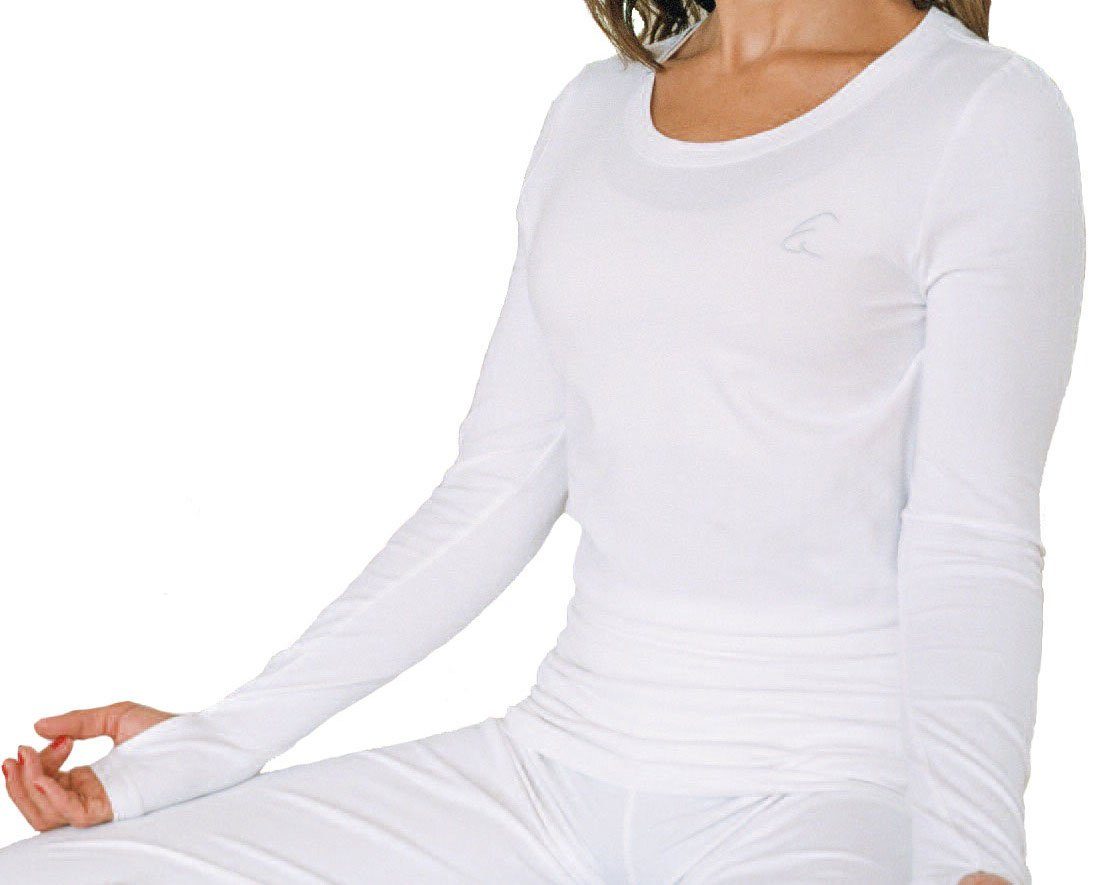 ESPARTO Yogashirt Langarmshirt Vicitra Ärmel mt Daumenloch