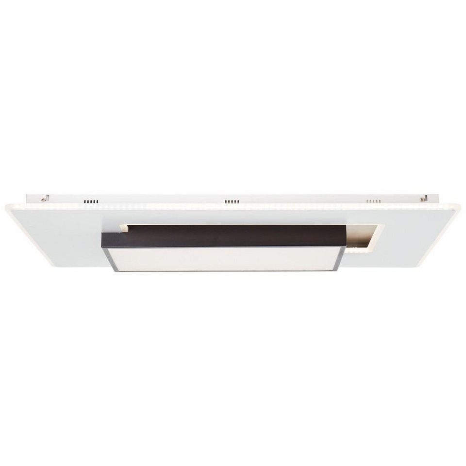 Brilliant Deckenleuchte Hutson, Hutson LED Deckenleuchte 80x50cm weiß/ schwarz, Metall/Kunststoff, 1x 6, Energiesparend und langlebig durch den  Einsatz von LED-Technik