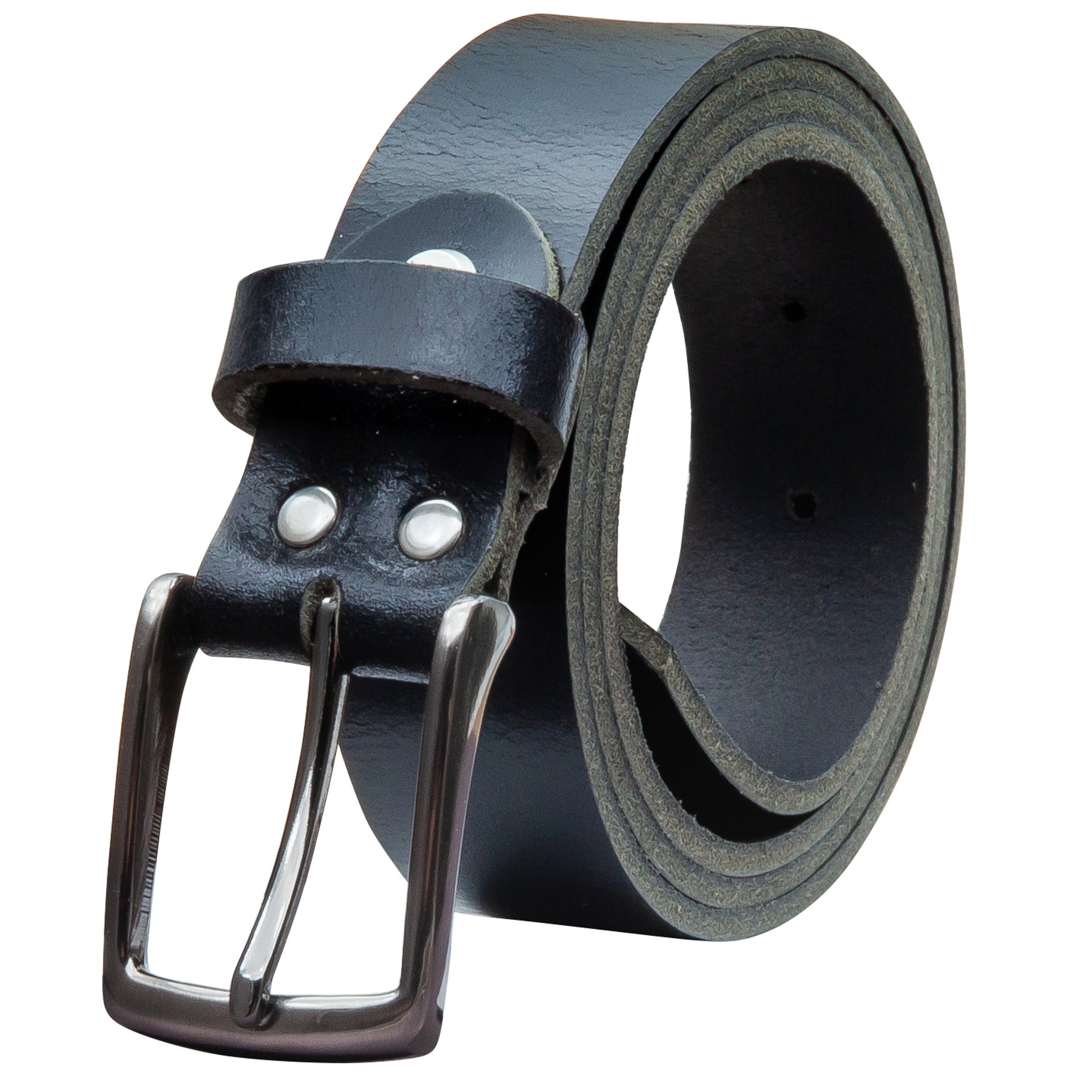 Ledergürtel OM310-VL-Schwarz