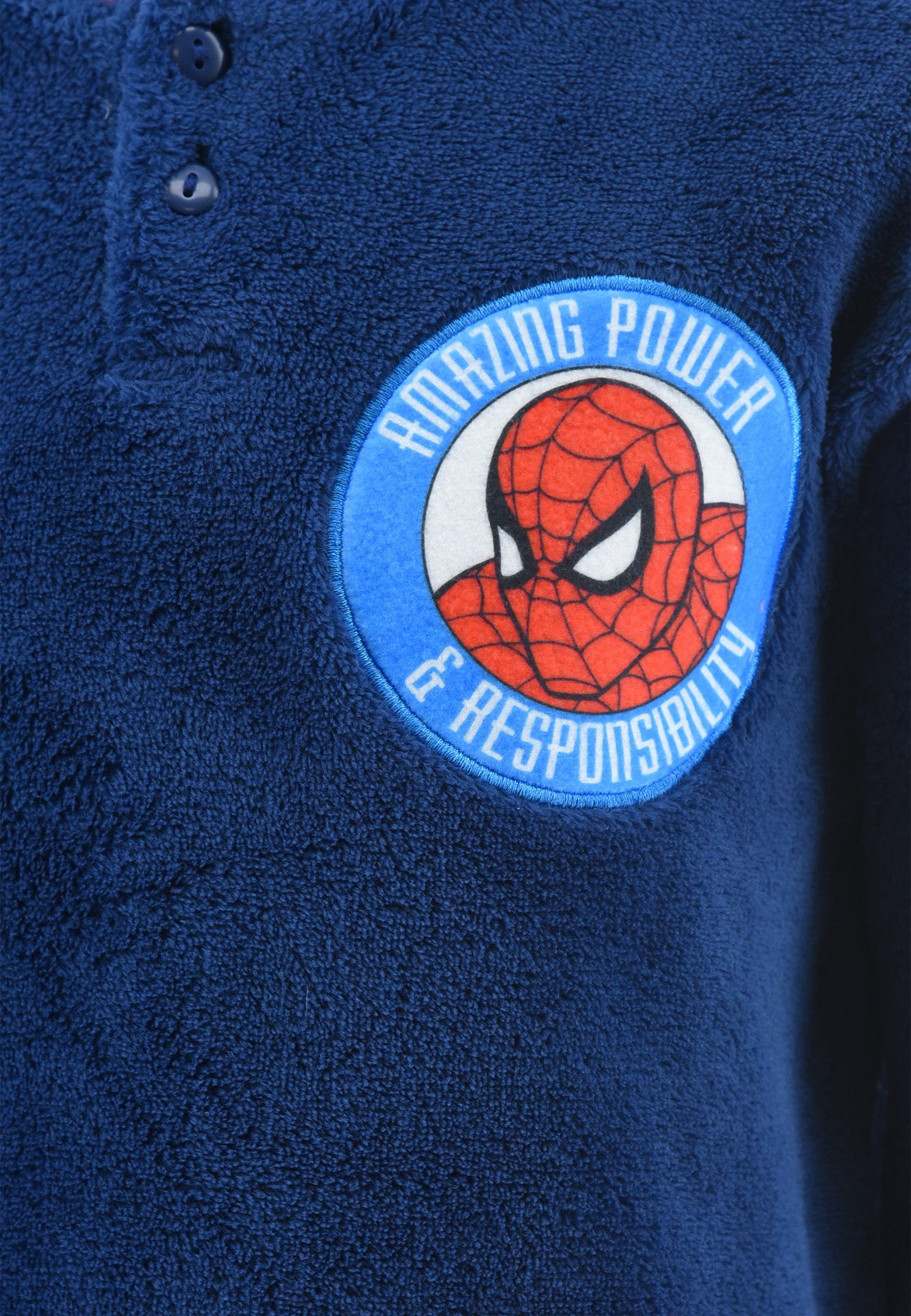 Nachtwäsche Kinder tlg) Spiderman Jungen Blau (2 Schlafanzug Pyjama langarm