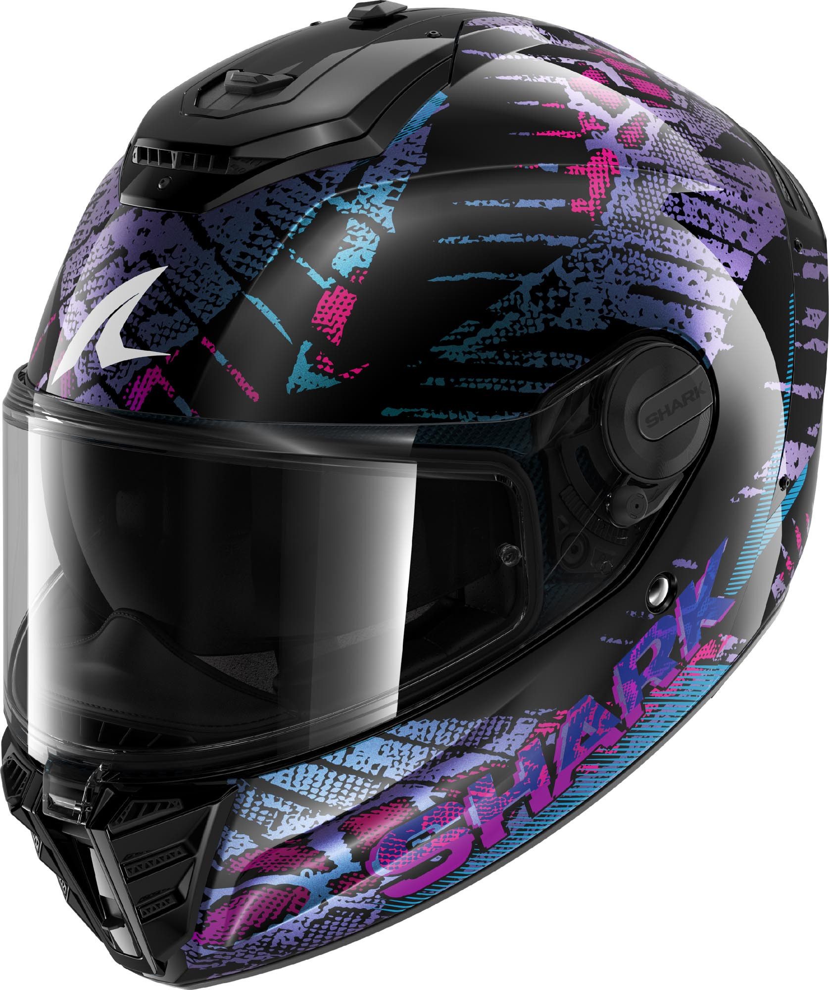 Shark Motorradhelm Spartan RS Reptaia Helm, antifog beschichtet,vorbereitet für Kommunikationssystem,Notfalls