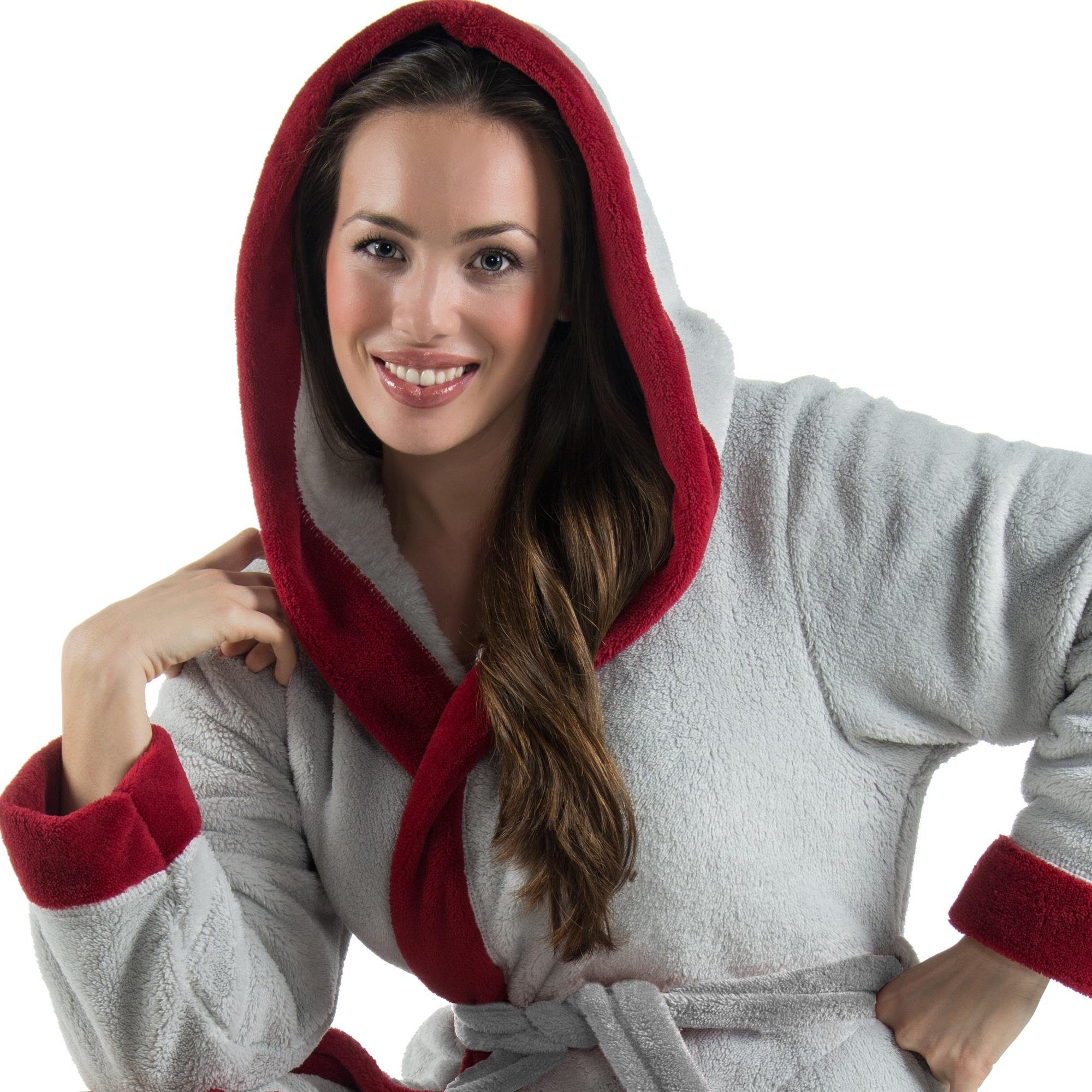 CelinaTex Bademantel Morgenmantel Damen Flausch kurz günstig online kaufen