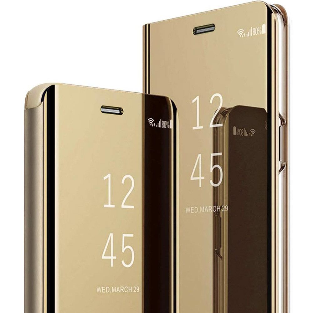 FITSU Handyhülle Handytasche für Samsung Galaxy Hülle Flipcase Spiegel Handyhülle, Hülle für Samsung Galaxy A55, A35, A25, A15, A05s, A54, A53, A52, A51