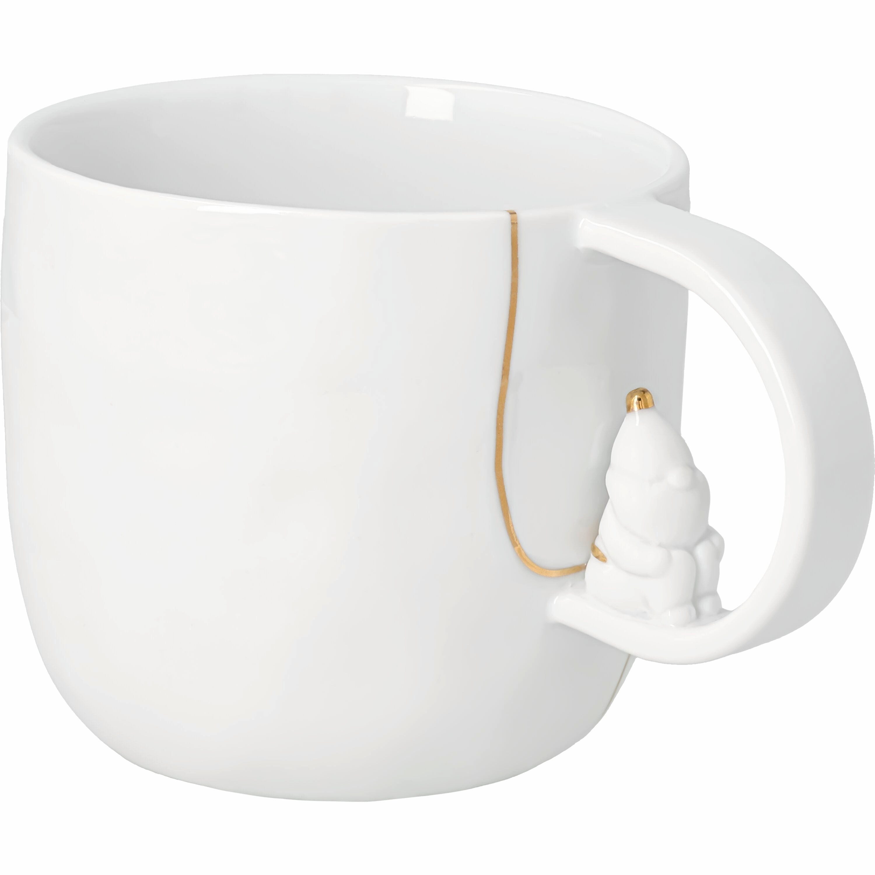 Räder Design Becher Tasse Santa von räder design – Weihnachtlicher Porzellanbecher mit gol