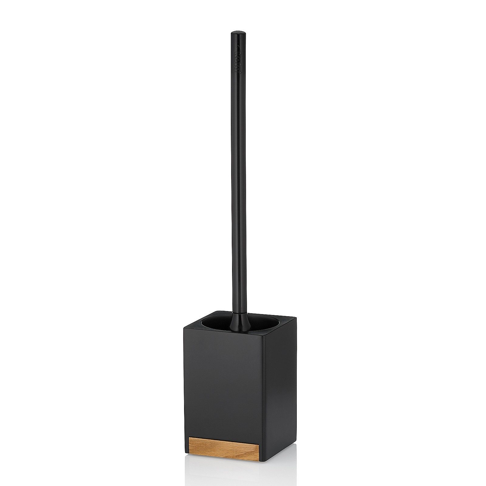 kela WC-Garnitur Cube, quadratische Grundfläche, austauschbarer Bürstenkopf
