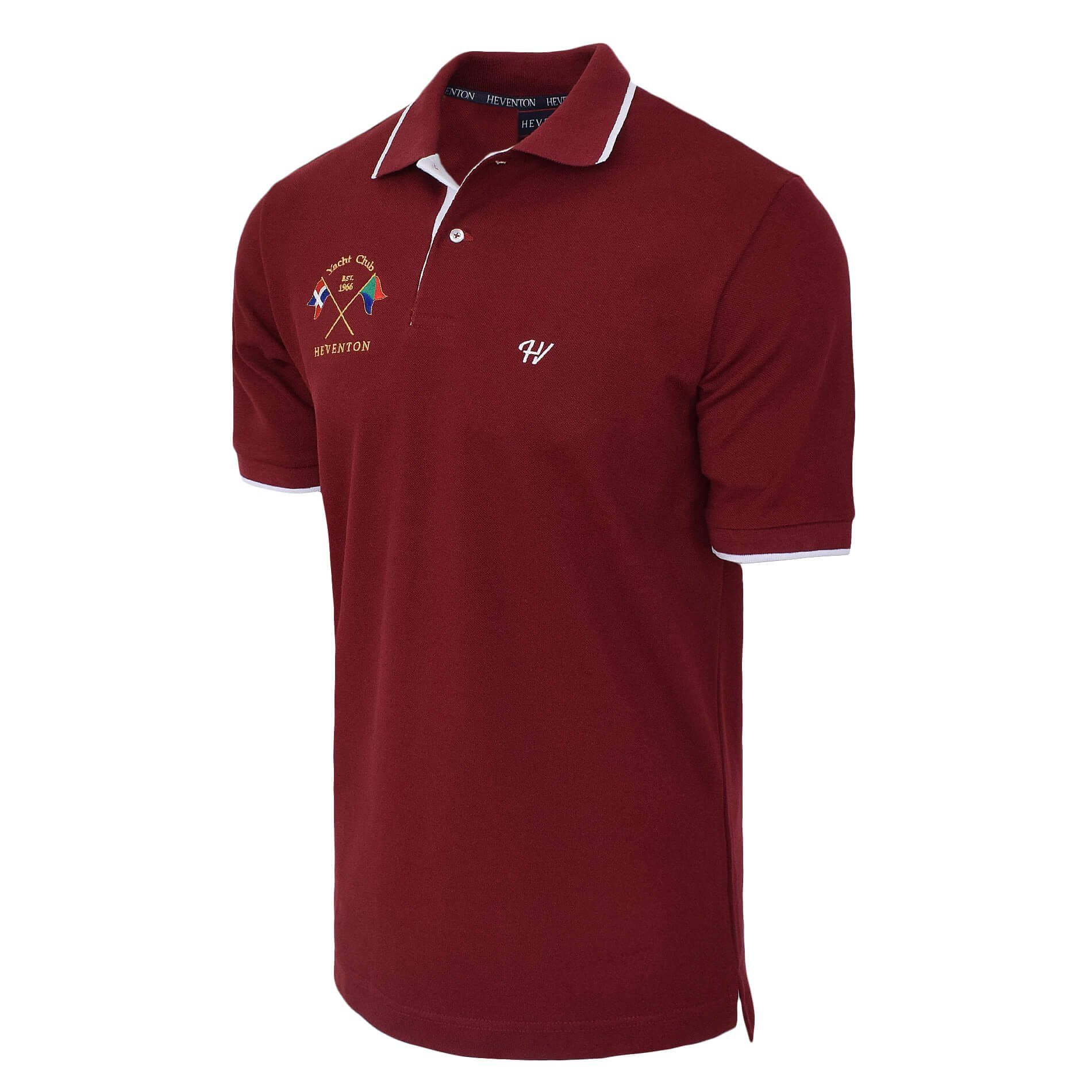 HEVENTON Poloshirt Piqué Bordeaux