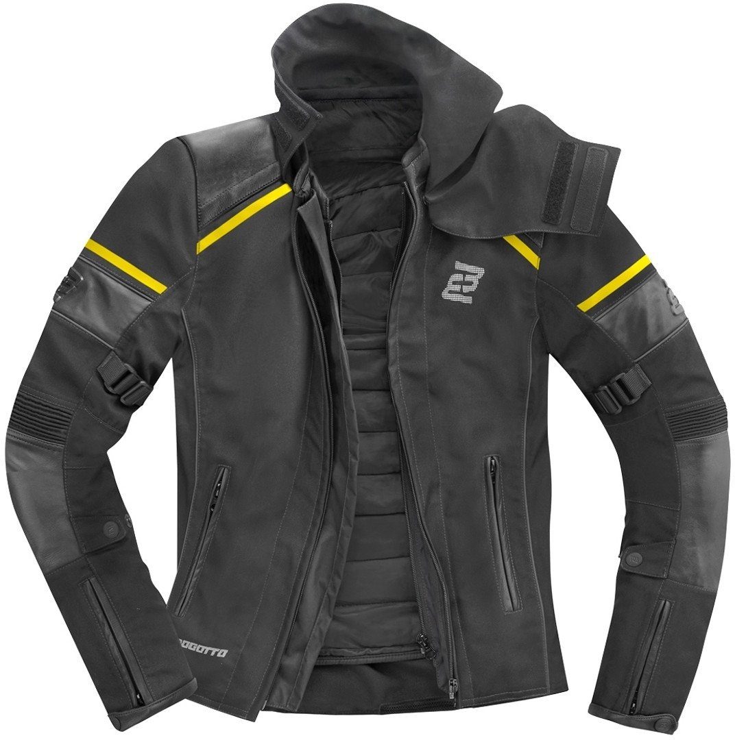 Blizzard-X Black/Yellow Textiljacke Motorradjacke Motorrad wasserdichte Bogotto