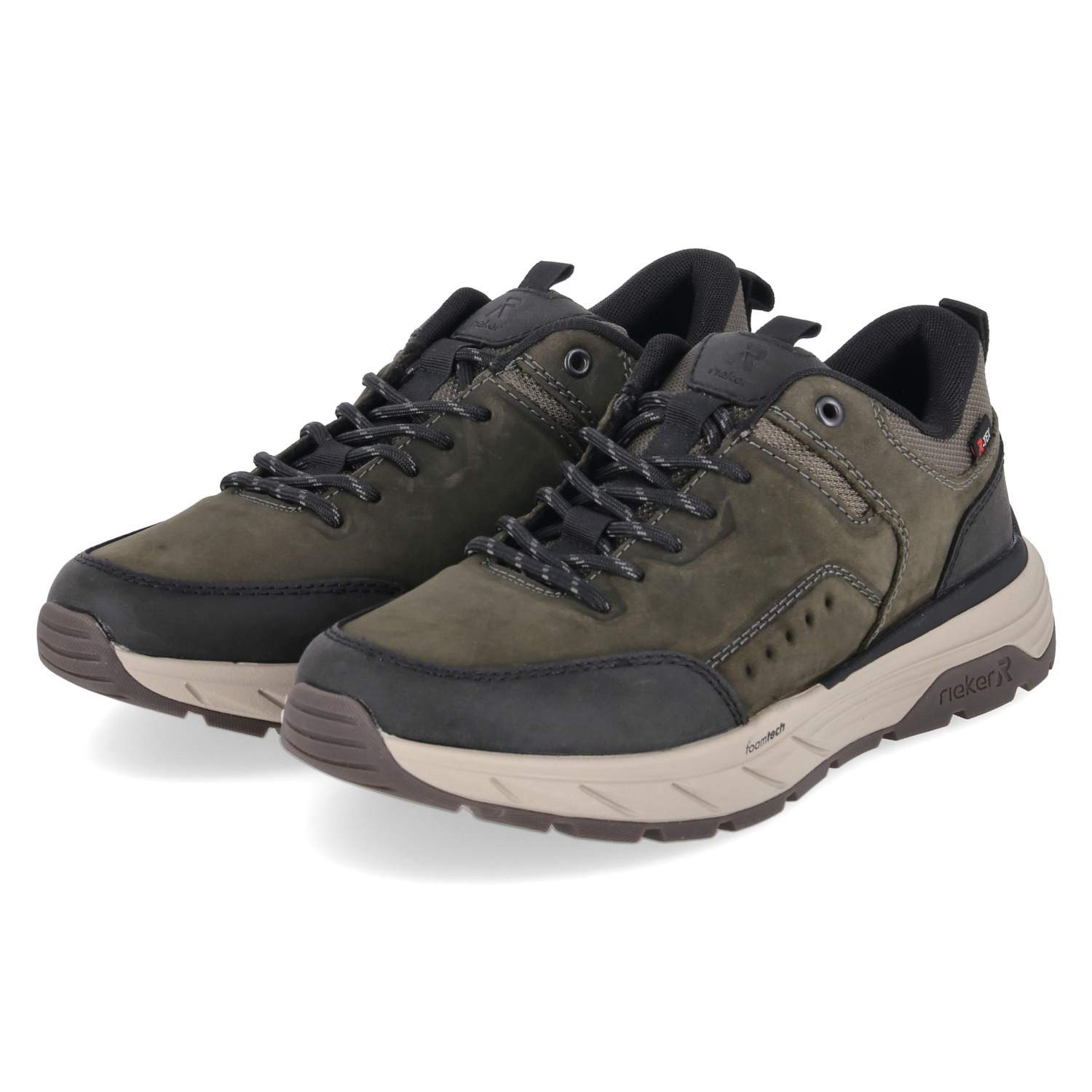 Rieker Rieker 06103-54 Herren Leder & Textil green Schnürschuh