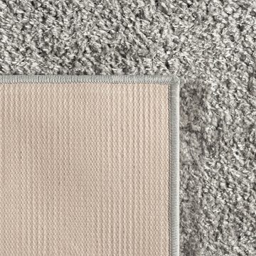 Teppich Klassischer Kuschelteppich warm & kuschelig, in grau, TeppichHome24, rechteckig, Höhe: 25 mm