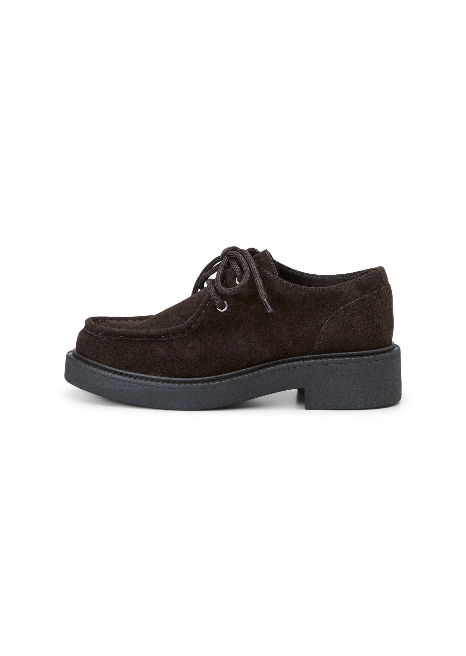 Marc O'Polo Model Perla 1 Schnürschuh Blockabsatz, Halbschuh mit modischer Mokassinnaht
