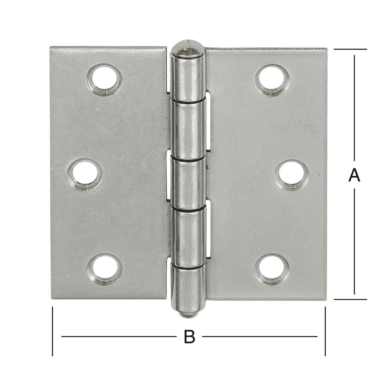 Vormann WC-Deckel-Scharnier Vormann Käntige Scharniere 63 x 63 mm