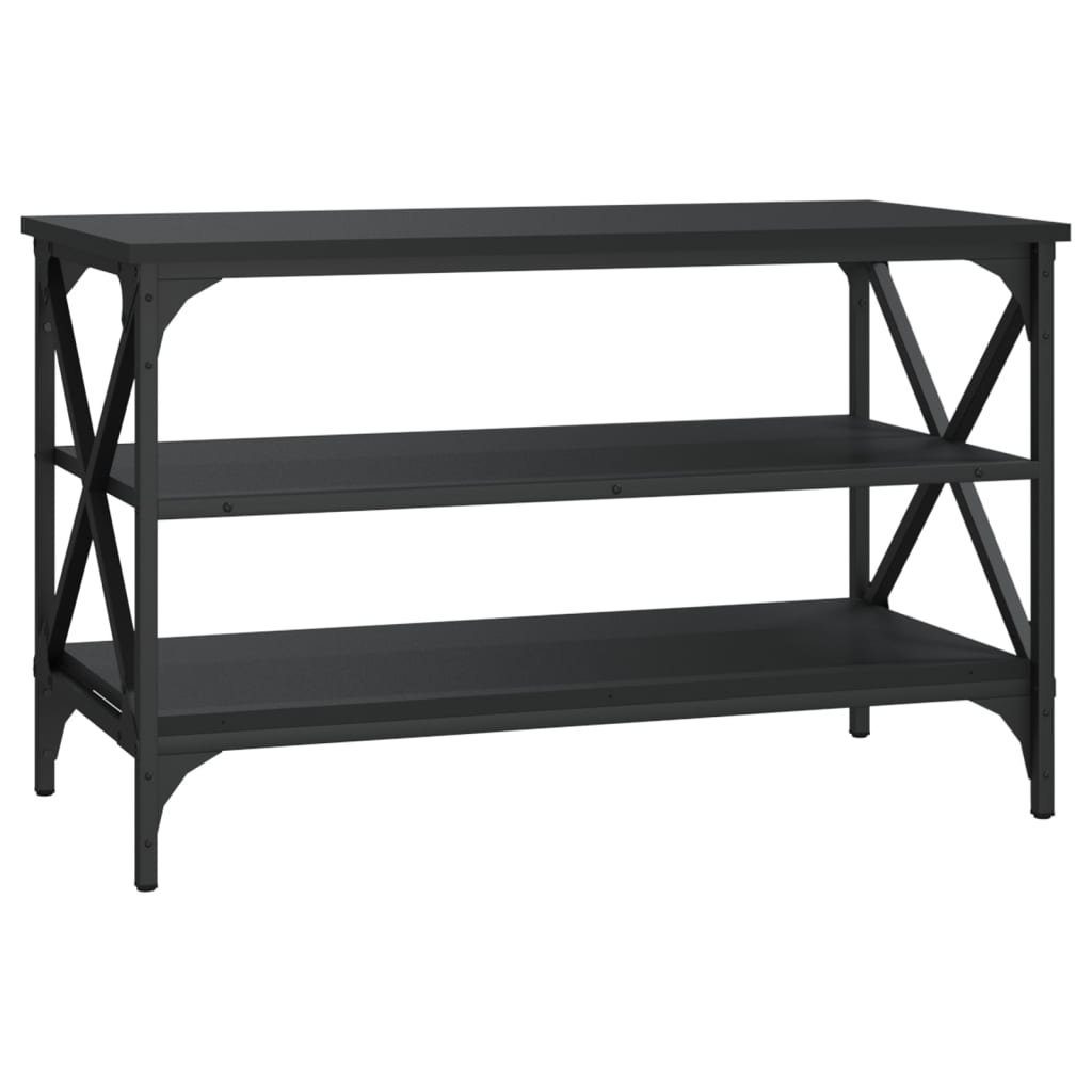 vidaXL Beistelltisch TV-Schrank Schwarz 80x40x50 cm günstig online kaufen