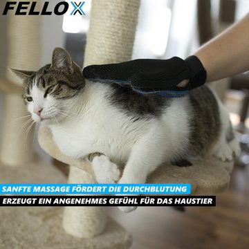 MAVURA Fellpflegehandschuh FELLOX Fellpflege Handschuh Hunde Katzen Tierhaar Bürste, Fell Pflege Hund Katze Kamm Tierhaarbürste