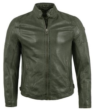 Gipsy Lederjacke Rylo Echtleder Herren Lederjacke Bikerjacke Lammnappa olive