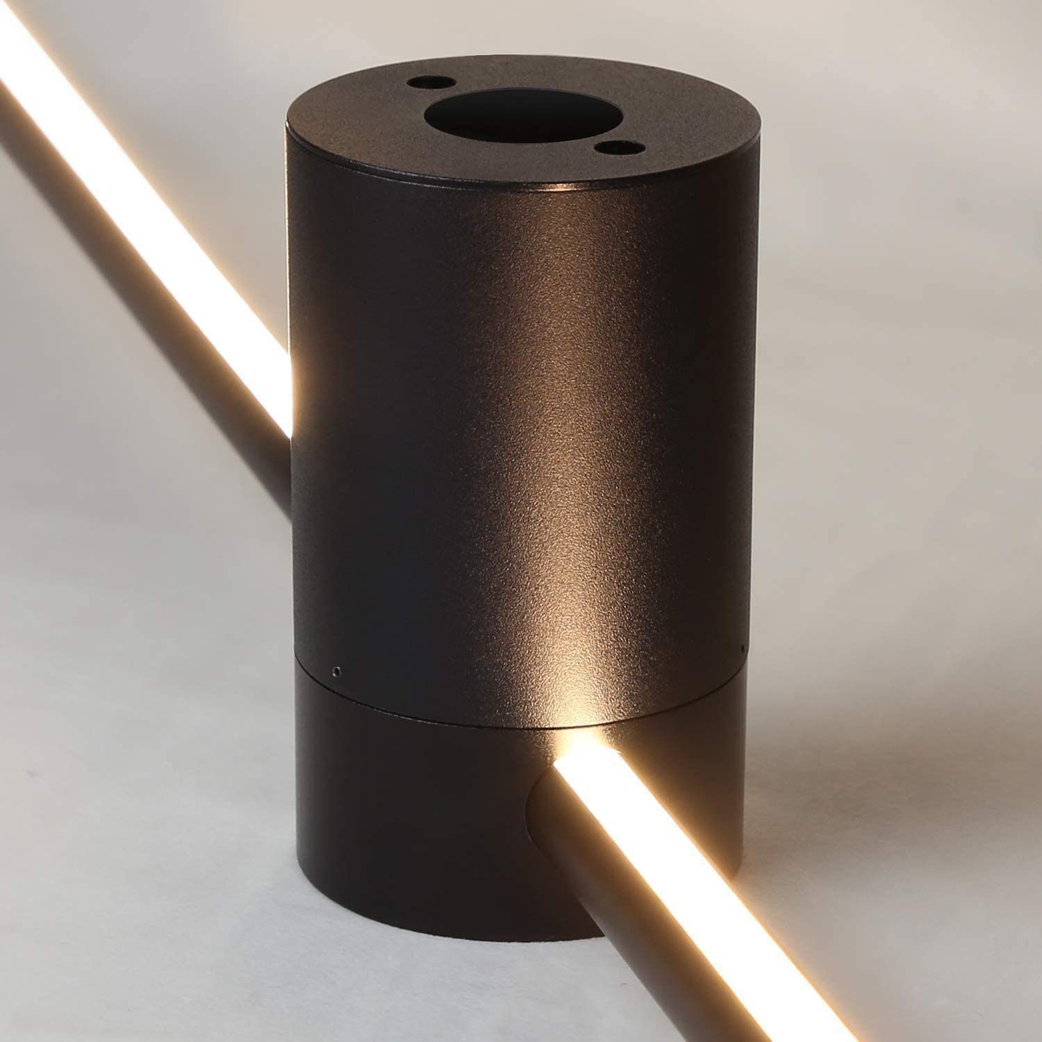 Nettlife LED Wandleuchte Schwarz innen 2ER 60CM 3000K Modern Wandlampe Indirekt Wandbeleuchtung, Schwenkbar 90°, LED fest integriert, Warmweiß, für Wohnzimmer Schlafzimmer Flur Treppenhaus Bett Küche