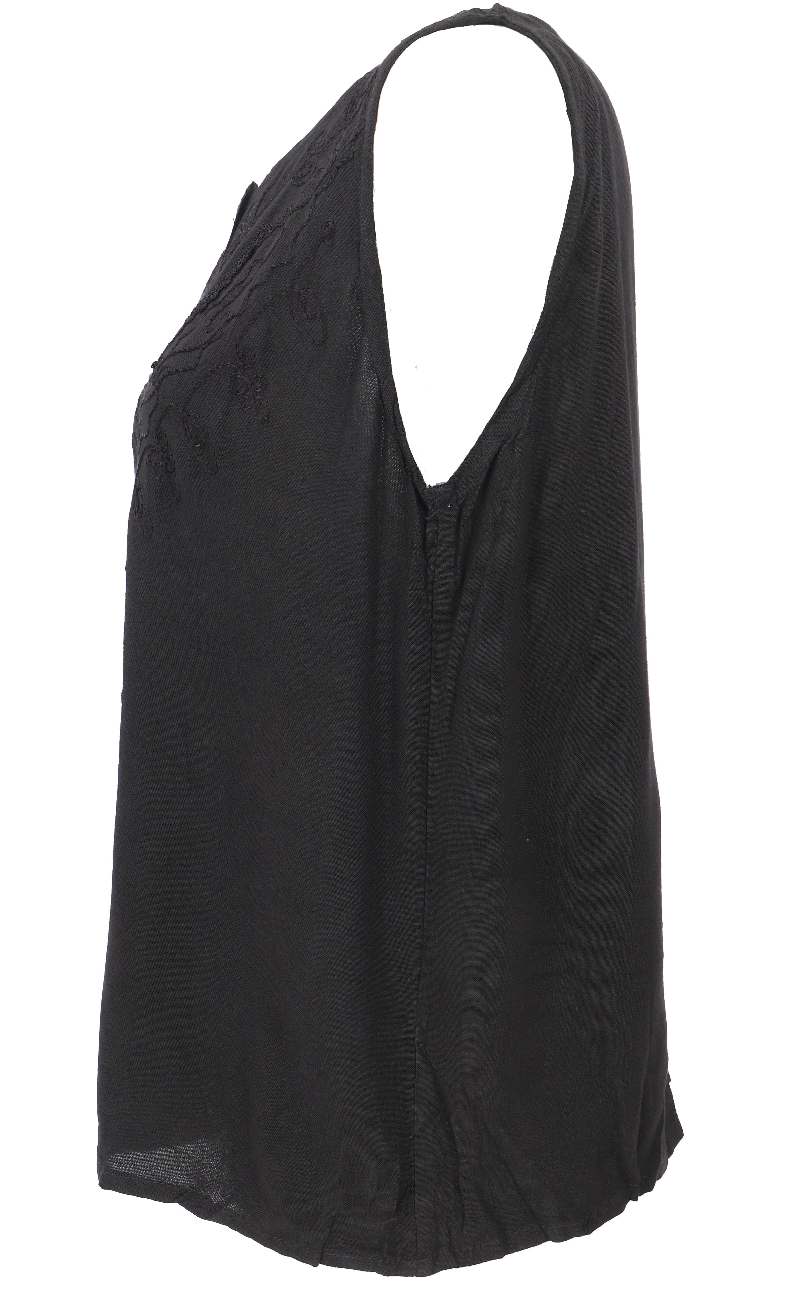 Guru-Shop T-Shirt Besticktes indisches Hippie Top, Boho-chic.. Festival, Ethno Style, alternative Bekleidung – Bild 5 von 5