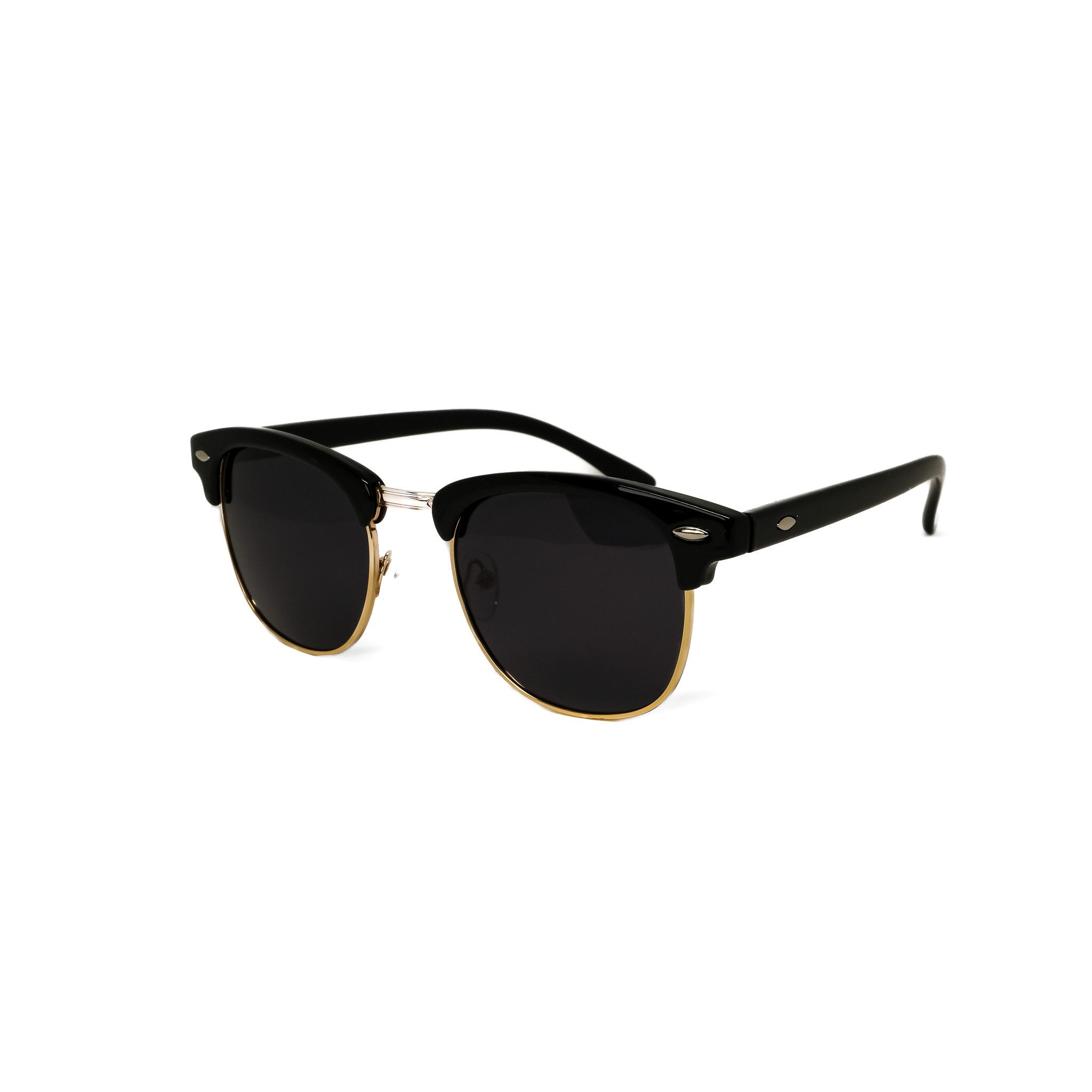 salazar.plus Sonnenbrille Rund Rechteckig Premium Unisex 2 Farben Damen Herren Brille Stylische Brille mit UV400 Schutz in schwarz & braun