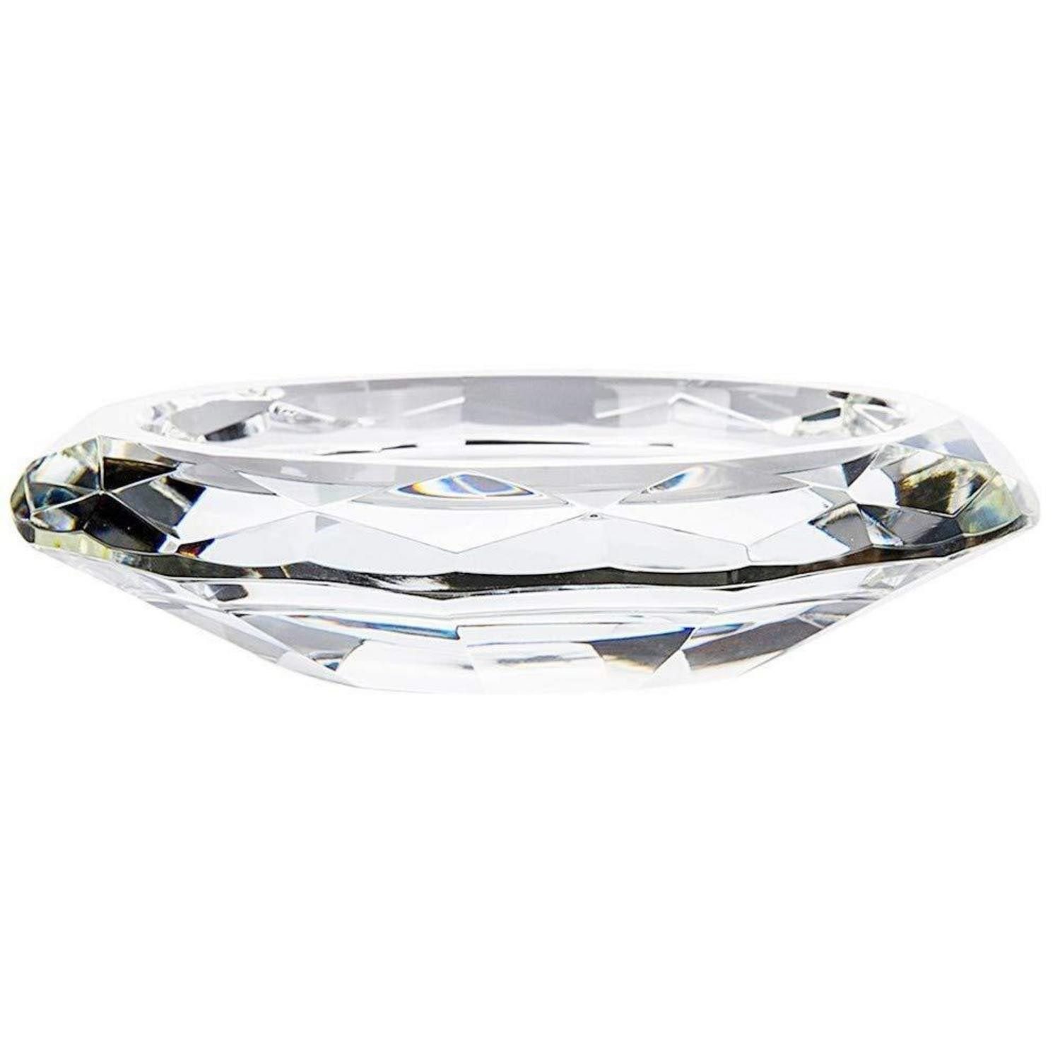 LuxusKollektion Tischkerzenhalter Kristall-Kerzenhalter 10,9x2,5cm transparent (1 St)