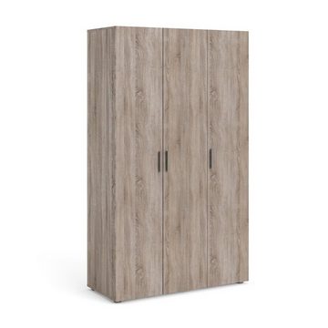 ebuy24 Kleiderschrank Petra Kleiderschrank 3 Türen Trüffel-Dekor. (1-St)