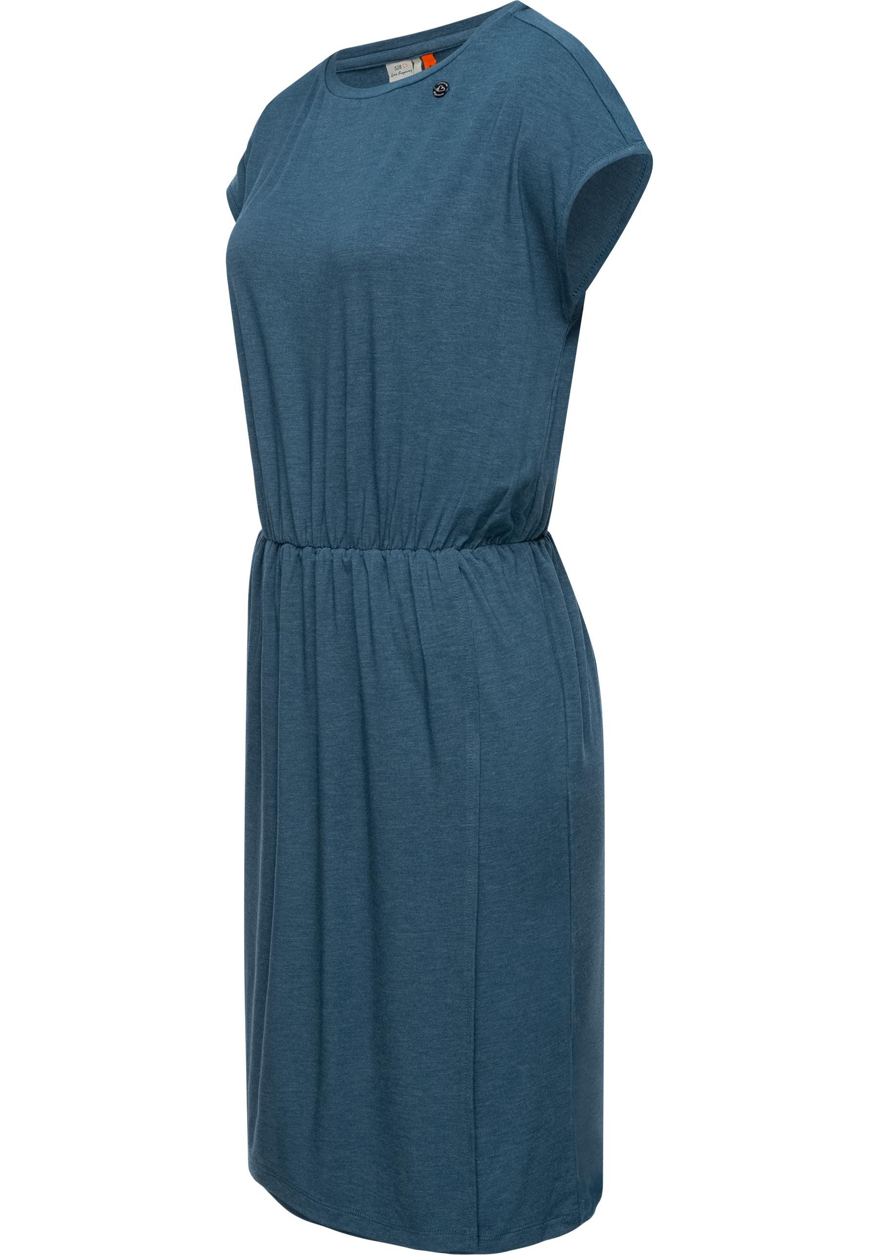 Ragwear Jerseykleid Copr Stylisches Shirtkleid mit Raffungen
