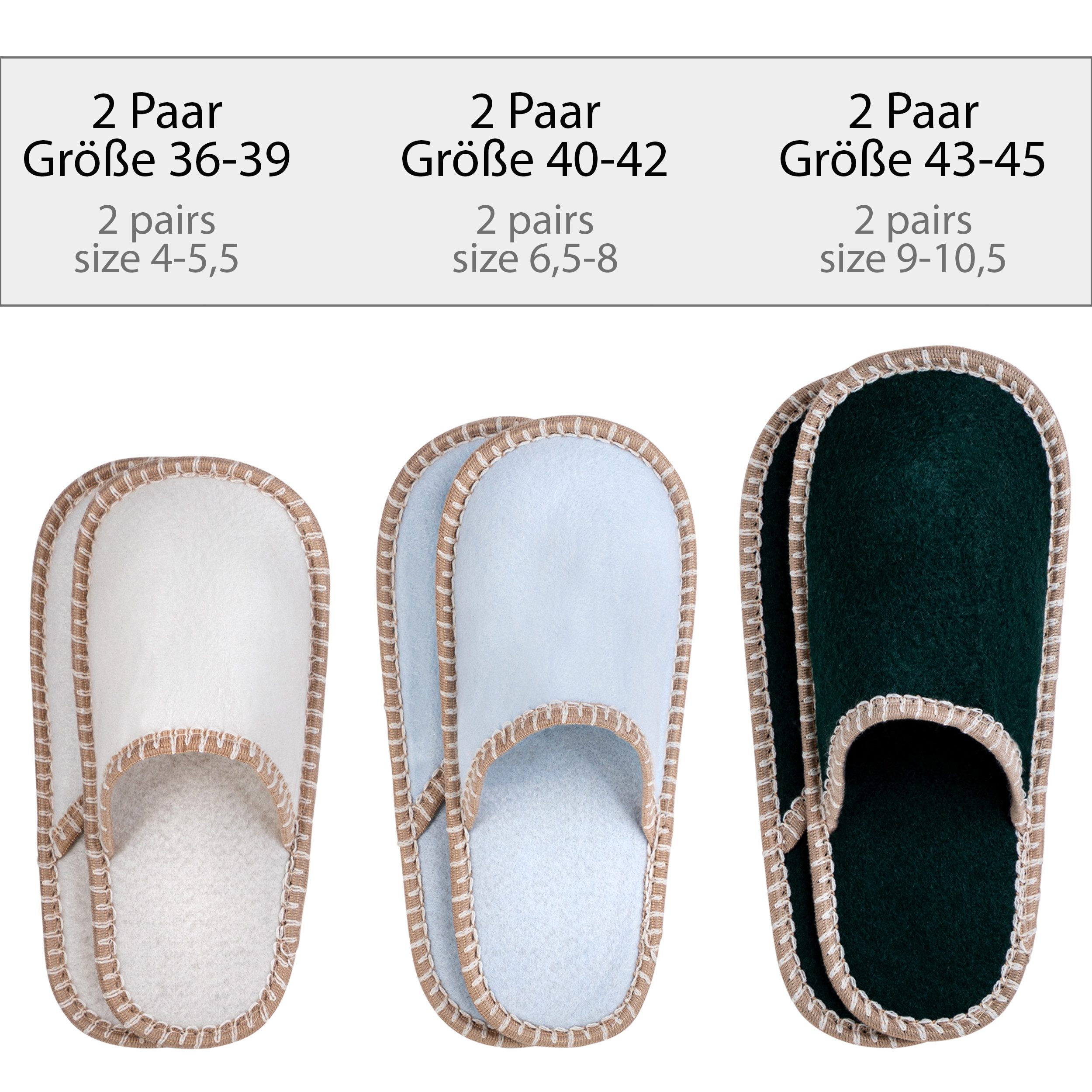 ONVAYA ABS Gästepantoffel, Schildkröte, 6er Set, Antirutsch Sohle Pantoffel
