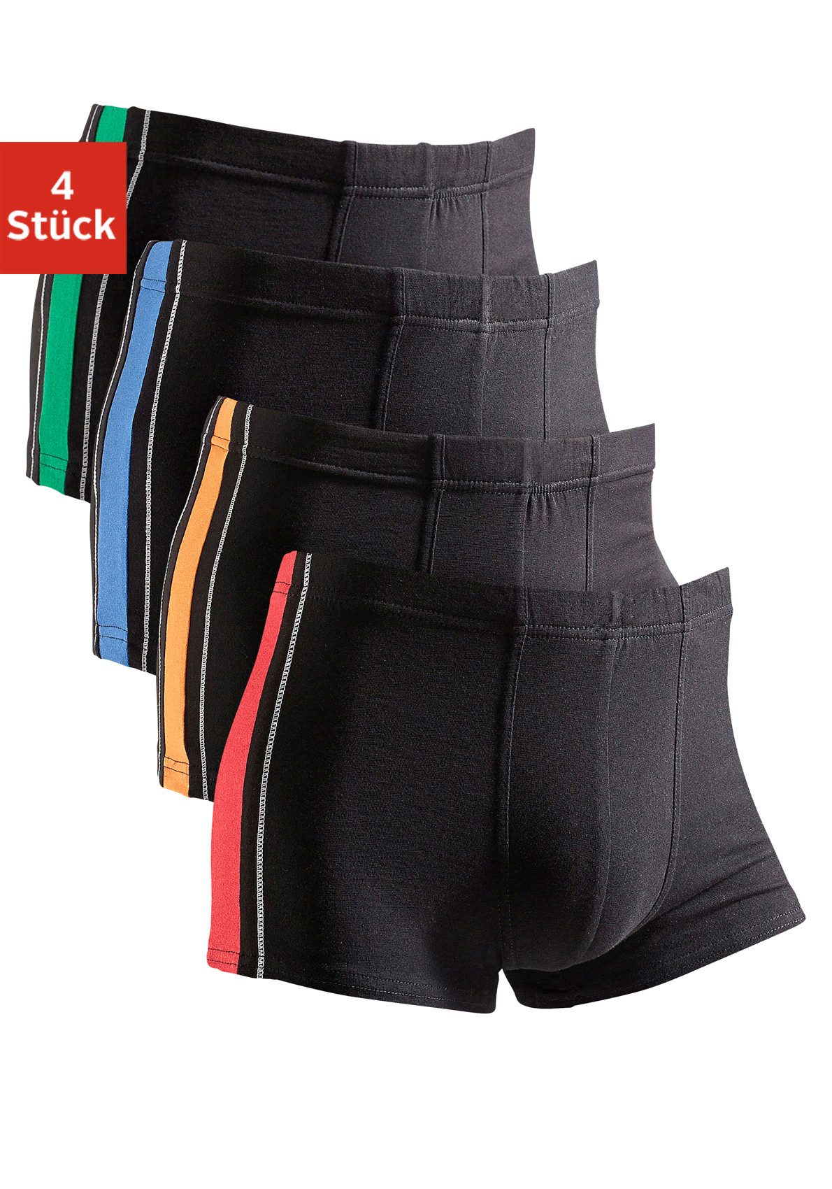 AUTHENTIC UNDERWEAR Boxer Boxershorts für Herren (Packung, 4-St) mit kontra günstig online kaufen