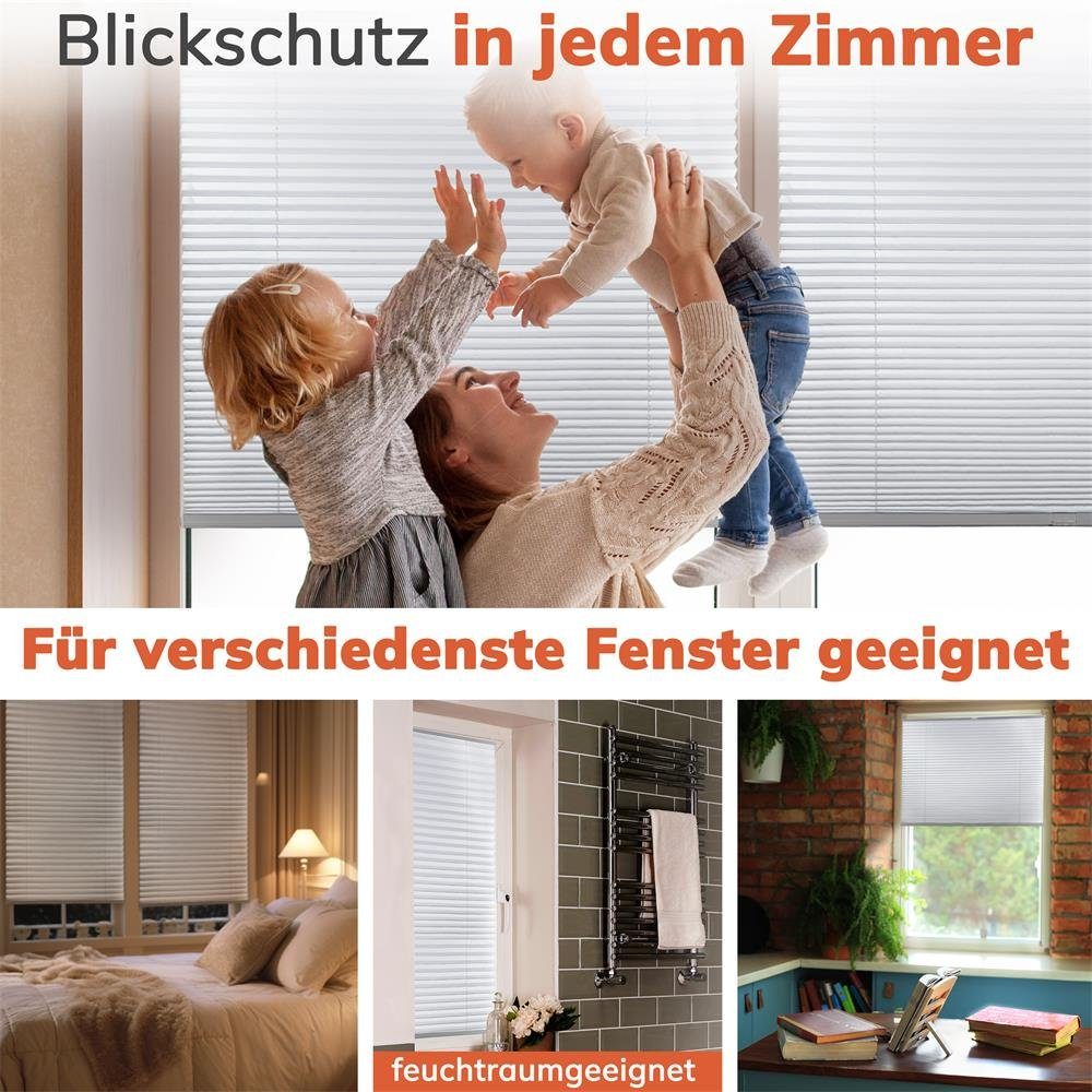 Foxx Plissee Plissee Klemmfix grau 35x100 günstig online kaufen