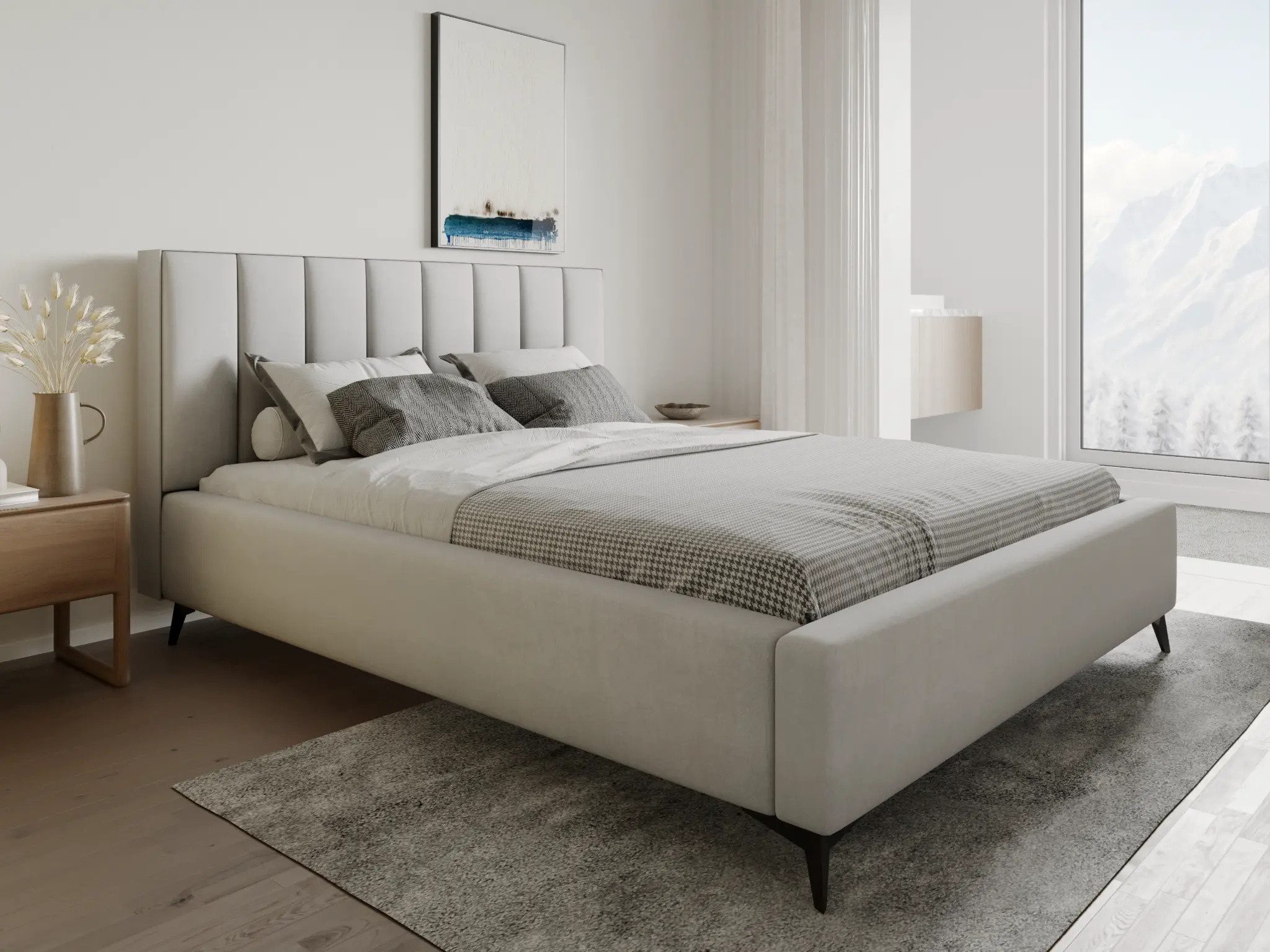 Parllo Polsterbett Samtstoff mit Stauraum Hubfunktion Bettkasten Metallrahmen gepolstert (Boxbett ohne Matratze in vielen Farben, 1-tlg., 120x200 140x200 160x200 180x200 200x200cm), Doppelbett Kopfteil Velours modern