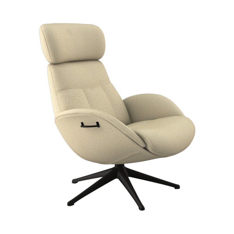 FLEXLUX Relaxsessel Relaxchairs Elegant, Premium Komfort, Rücken- &  Kopfteilverstellung, drehbar, Fuß schwarz