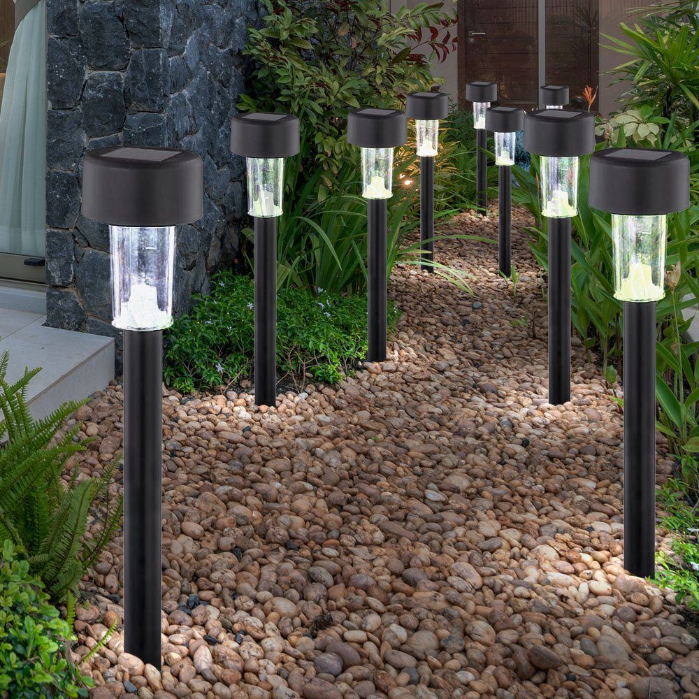 LED Solarleuchte, Solarleuchte Erdspieß Garten Wegbeleuchtung