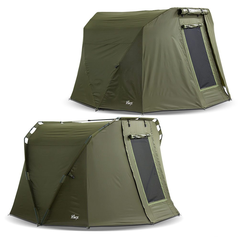 Lucx Angelzelt Caracal Angelzelt + Überwurf Karpfenzelt, Personen: 2 (Komplett-Set)