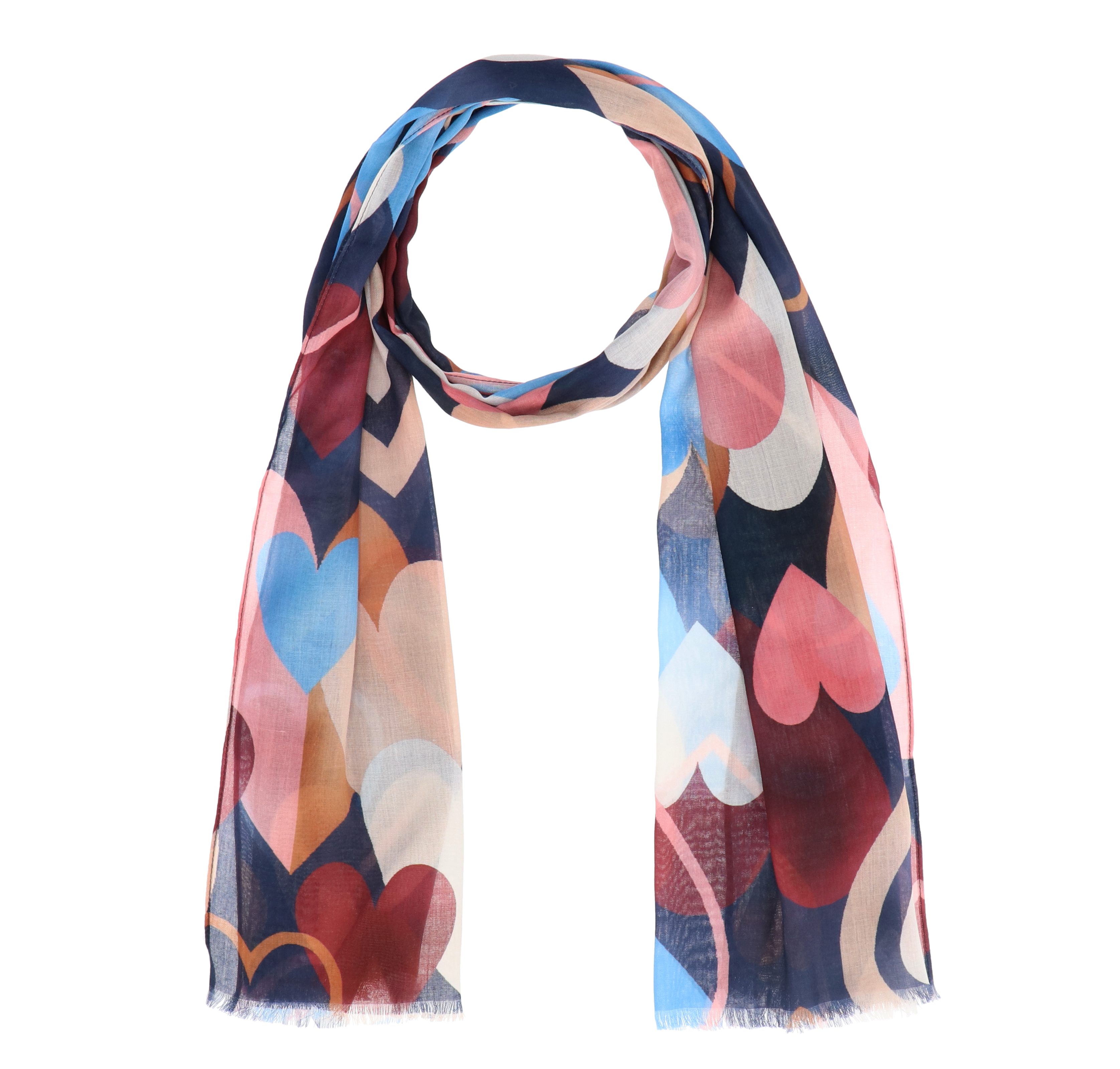 halsüberkopf Accessoires Modeschal Colorful Heart, Cotton günstig online kaufen