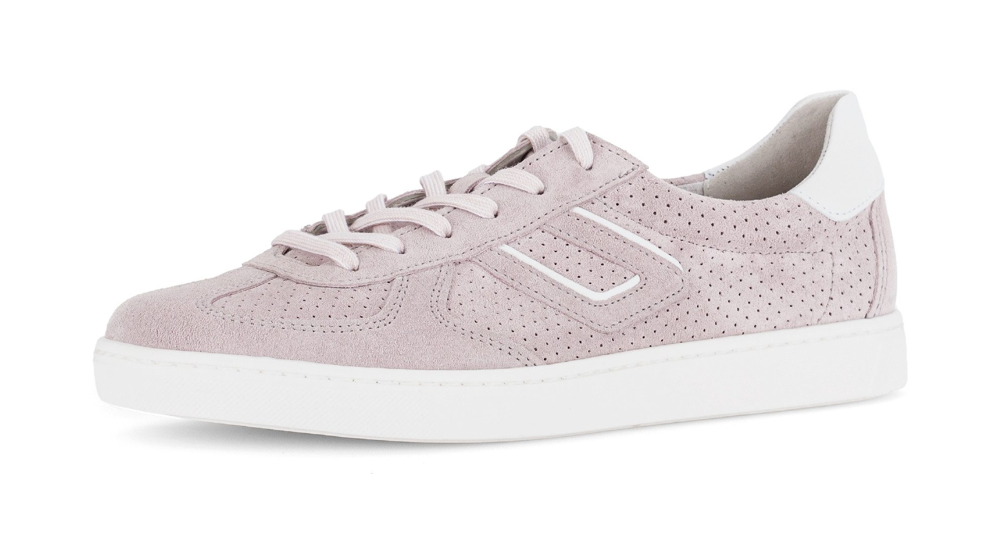 Gabor DAVOS Sneaker, Freizeitschuh, Halbschuh, Schnürschuh mit Lochmuster, günstig online kaufen