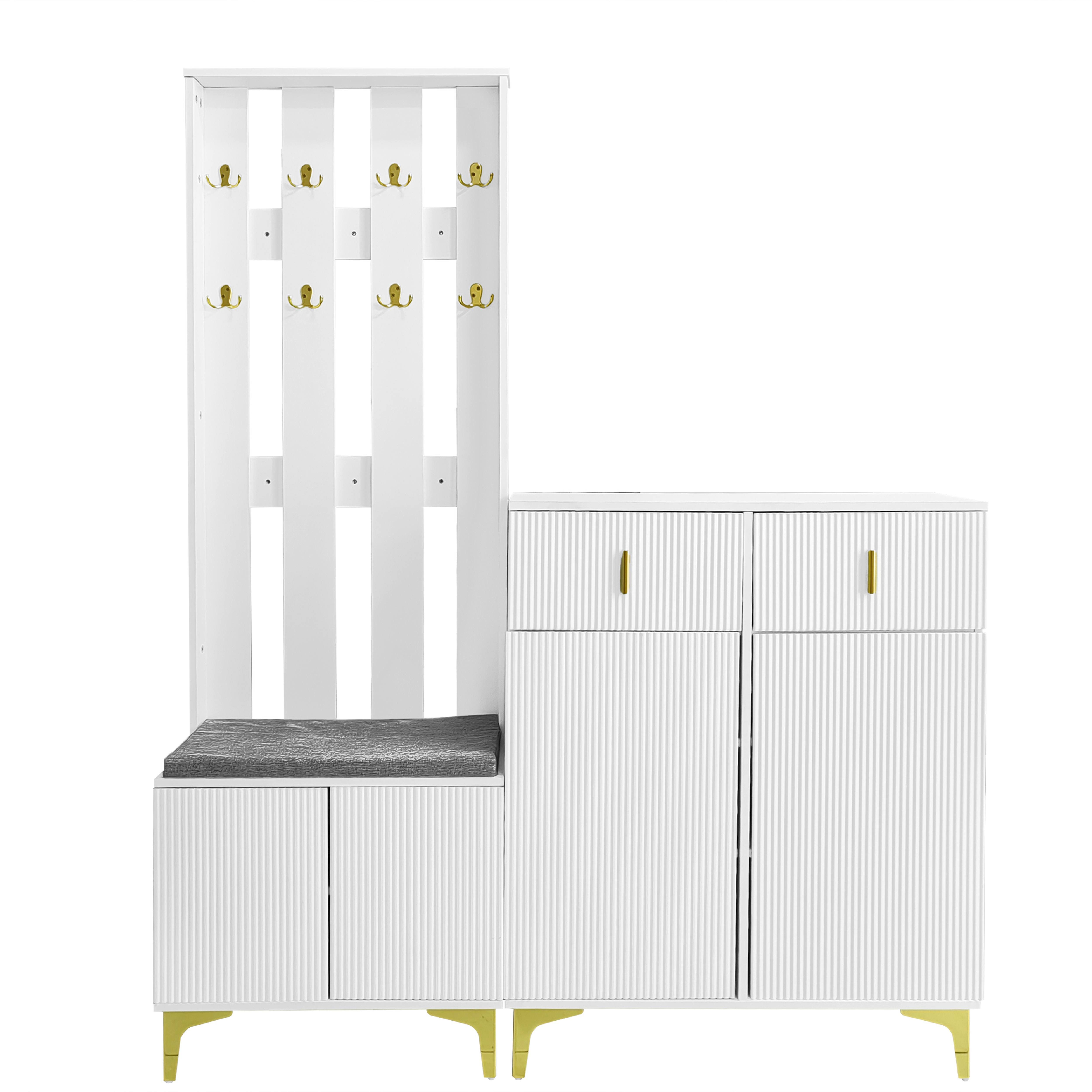 BlingBin Garderoben-Set, (2-St., mit Schuhbank Haken günstig online kaufen