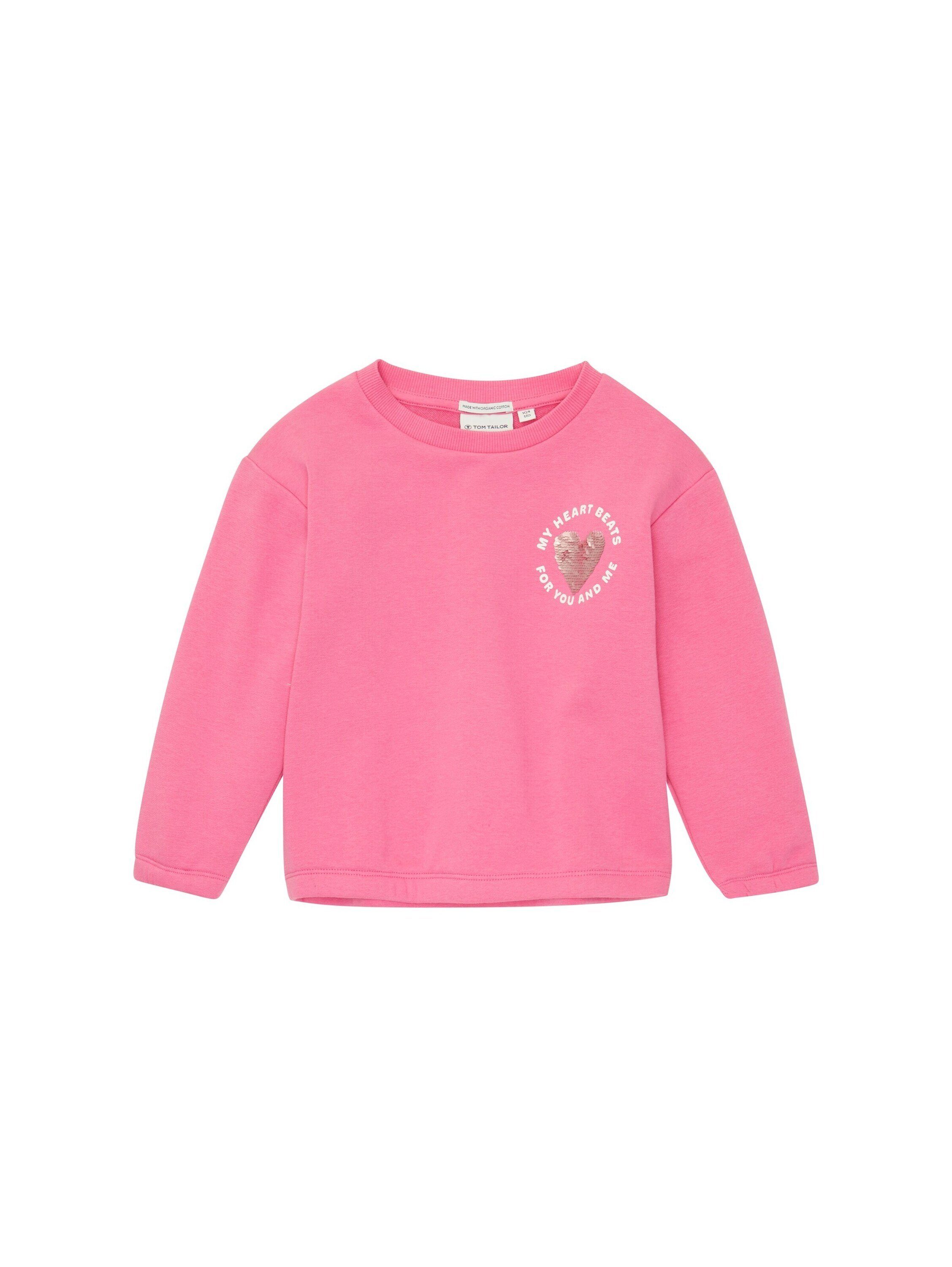 TOM TAILOR Sweatshirt (1-tlg) Pailletten